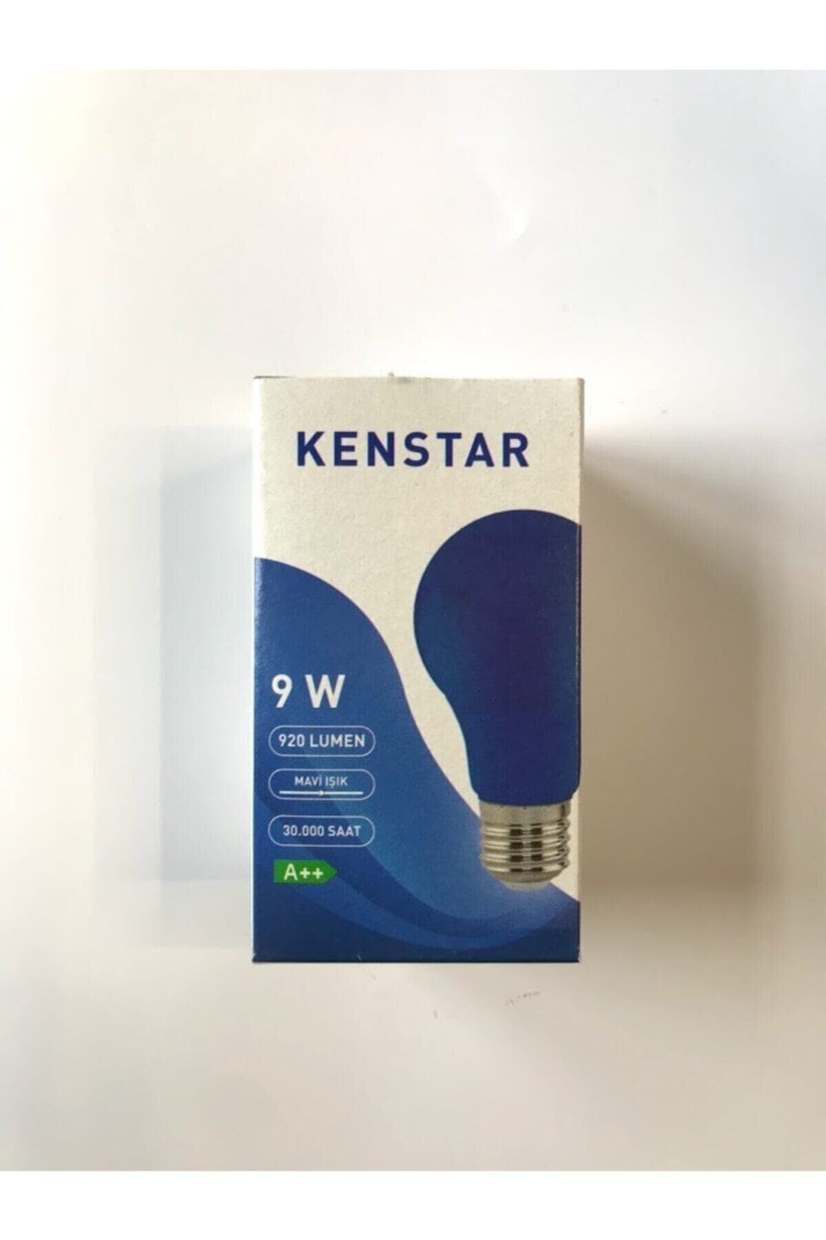 Genel Markalar - Renkli Led Ampul 9w Mavi Renkli E27 Normal Duylu 920 Lümen