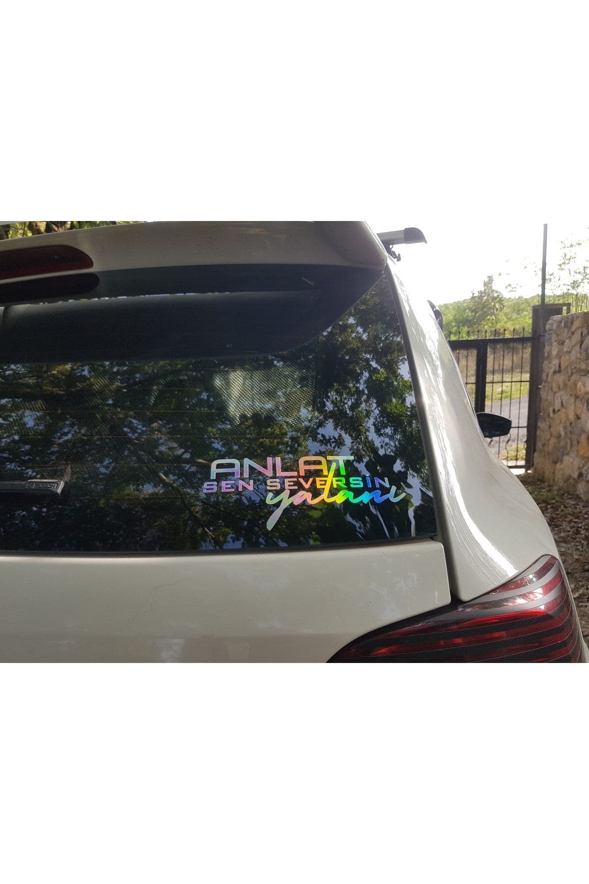 Sticker Works Anlat Sen Seversin Yalanı Hologram Sticker