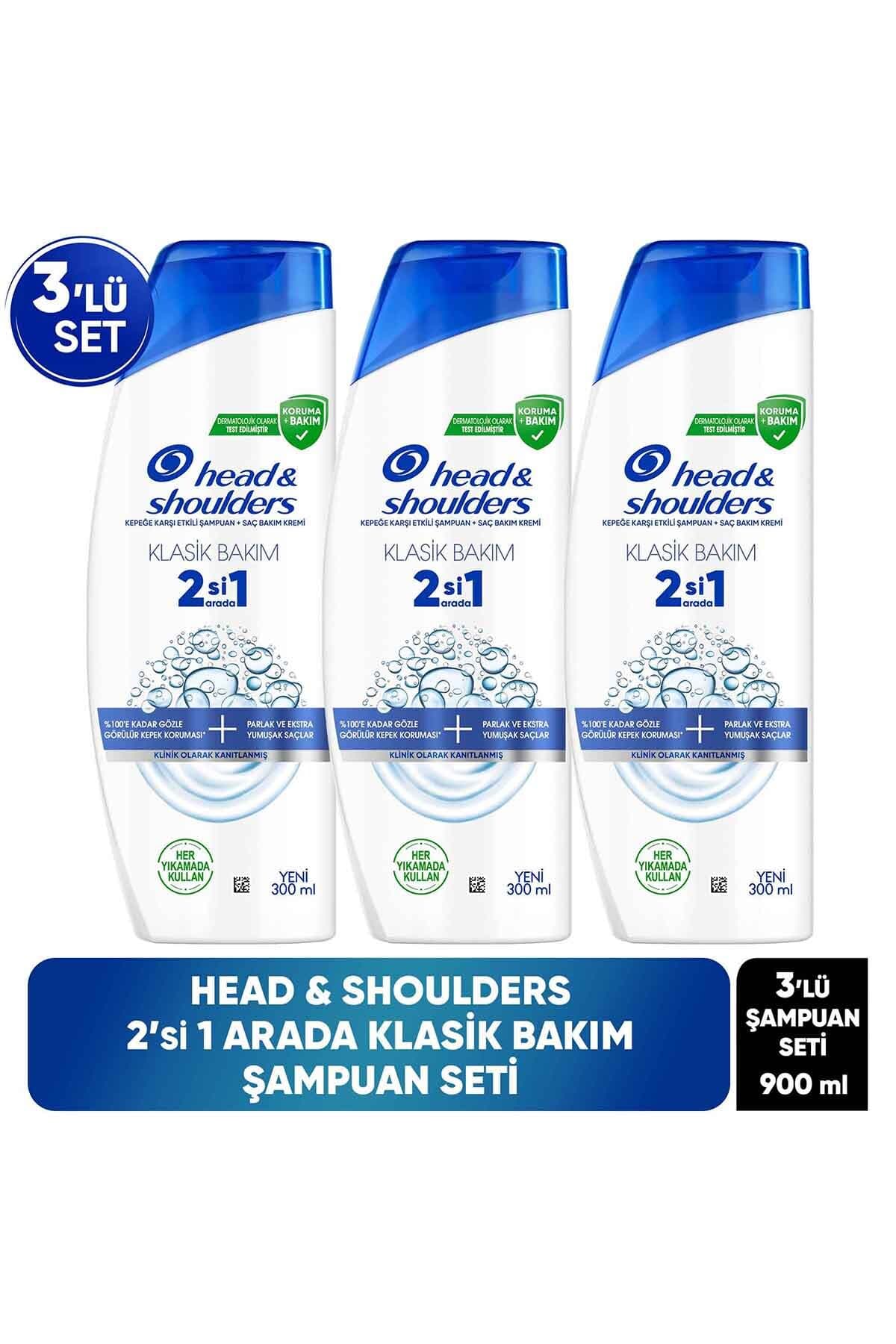Head & Shoulders Klasik Bakım 2si1 Arada Şampuan 300 ml x3 Adet Adet