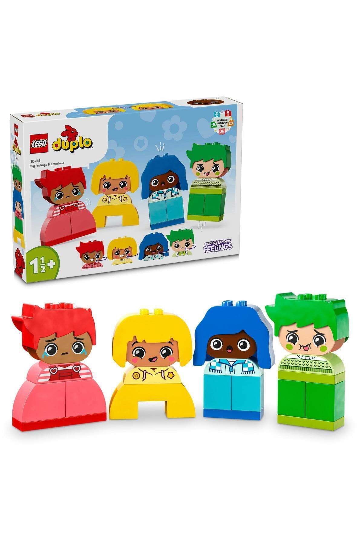 LEGO ® DUPLO® İlk Büyük Duygularım 10415 - 1/2 + Çocuklar için Eğitici Oyuncak Yapım Seti (23P)