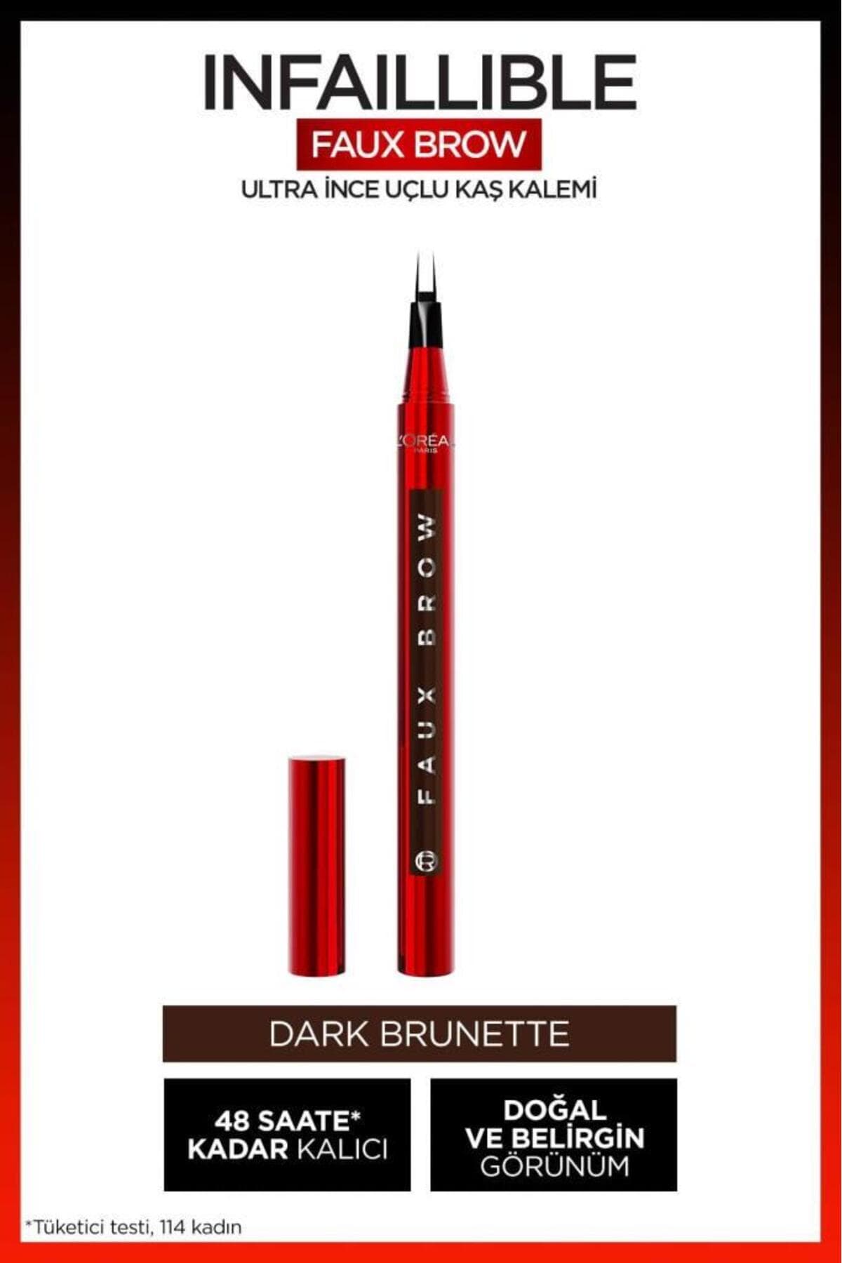 L'Oreal Paris Infaillible Faux Brow Ultra İnce Uçlu Kaş Kalemi - Dark Brunette
