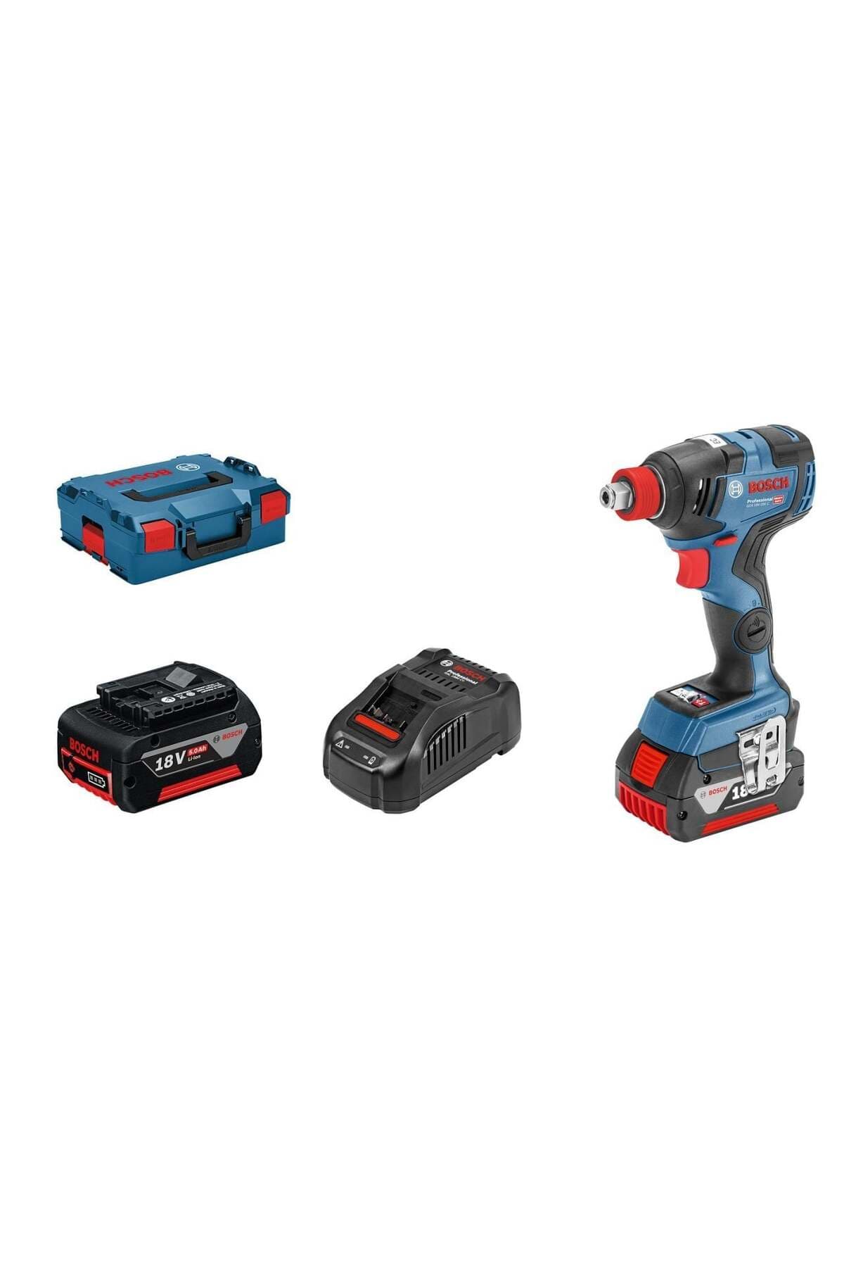 Bosch Professional GDX 18V-200 C 5,0 Ah Çift Akülü Darbeli Somun Sıkma - Kömürsüz Motor
