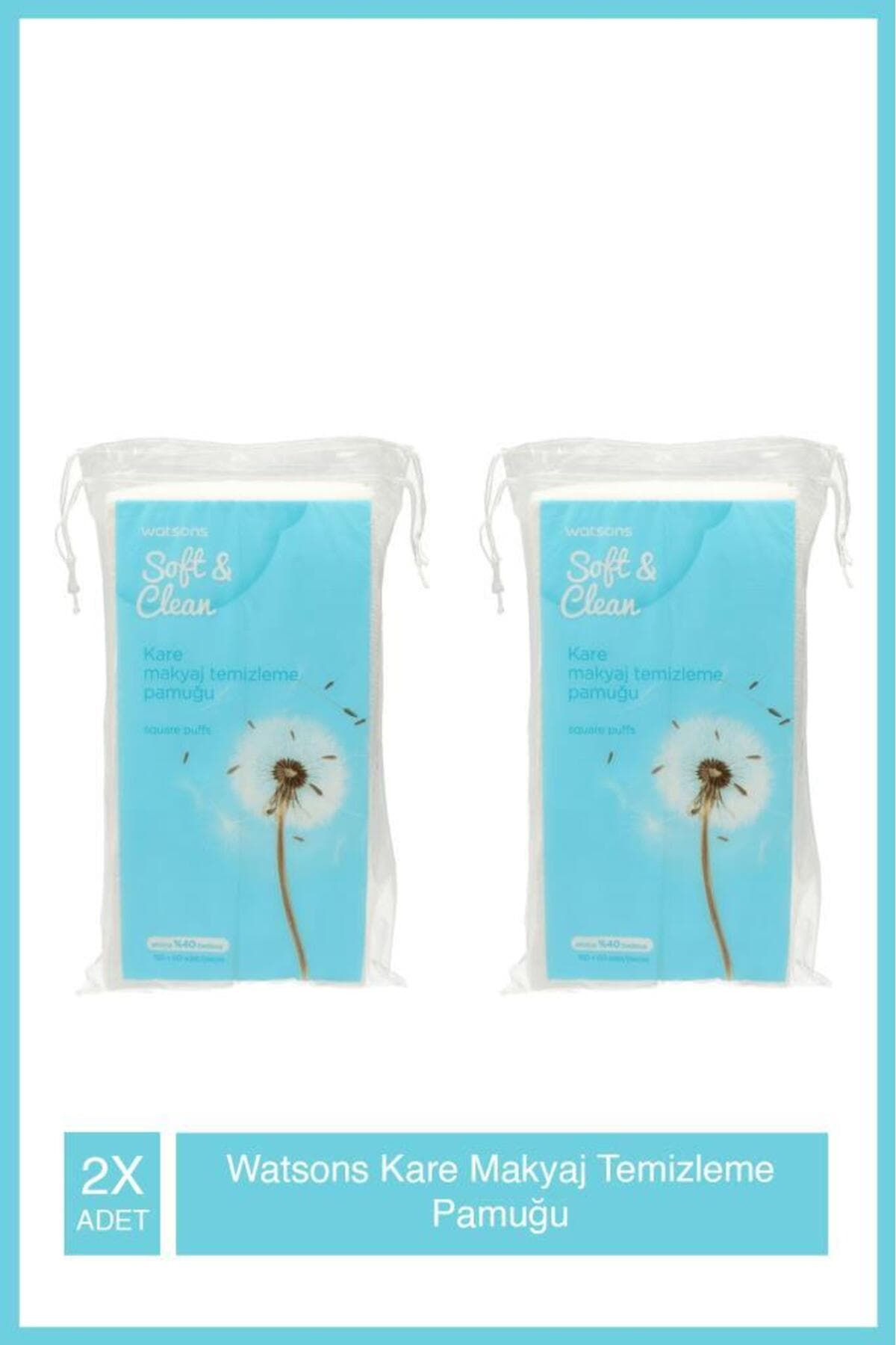 Watsons Kare Makyaj Temizleme Pamuğu 150+60 Adet X2 Adet
