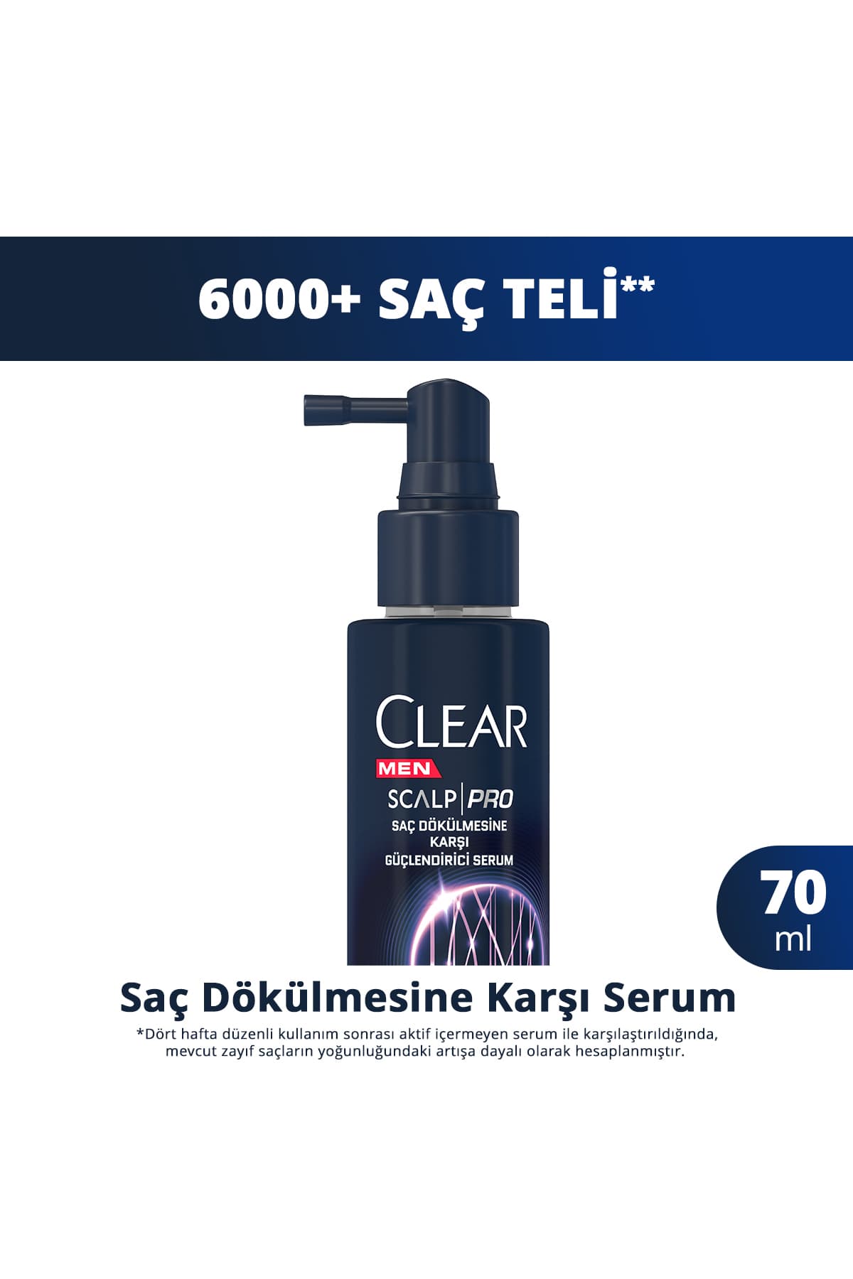Clear Men Scalp Pro Güçlendirici Serum Saç Dökülmesine Karşı 70 ml