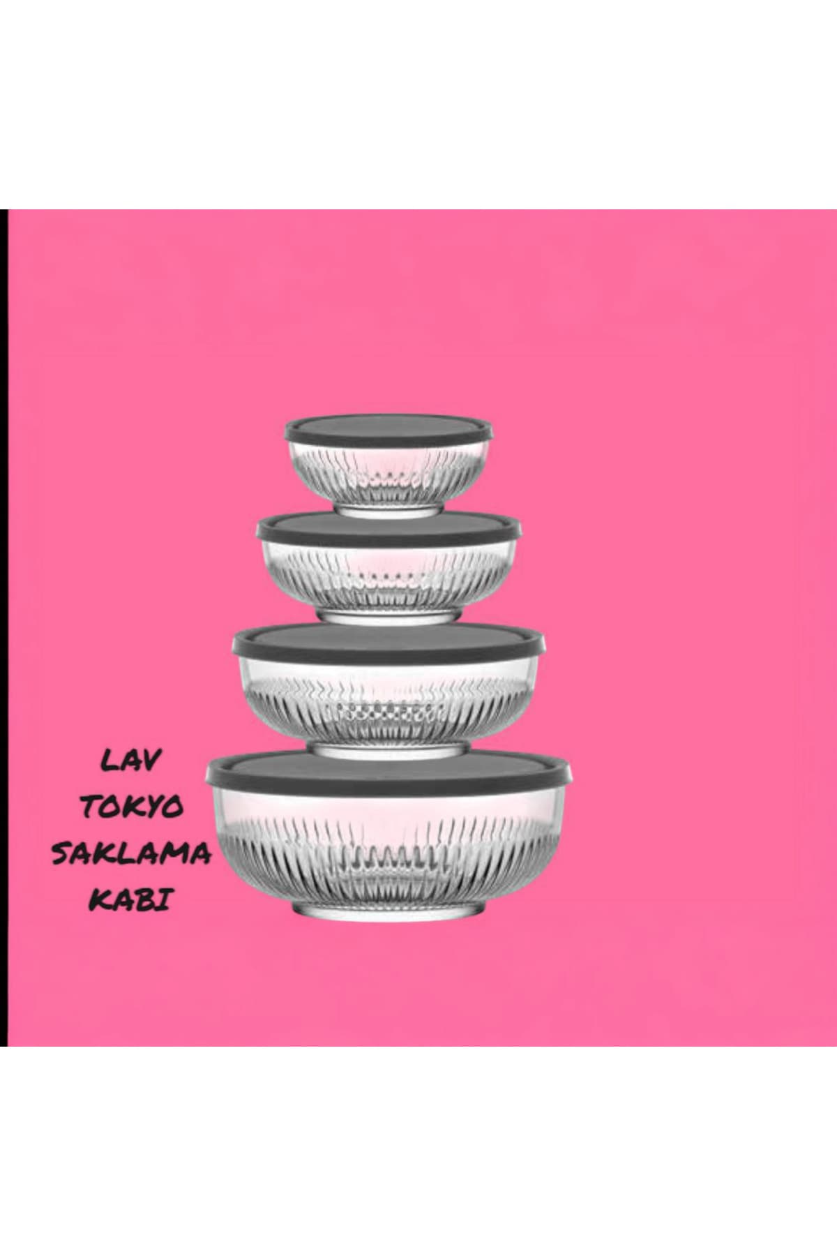 LAV Tokyo Saklama Kabı 4" Lü