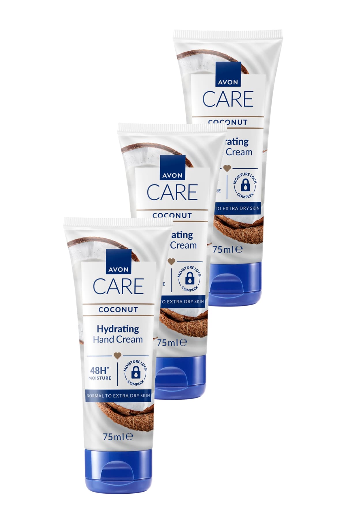 Avon Hindistan Cevizi Yağı İçeren El Kremi 75 Ml. Üçlü Set