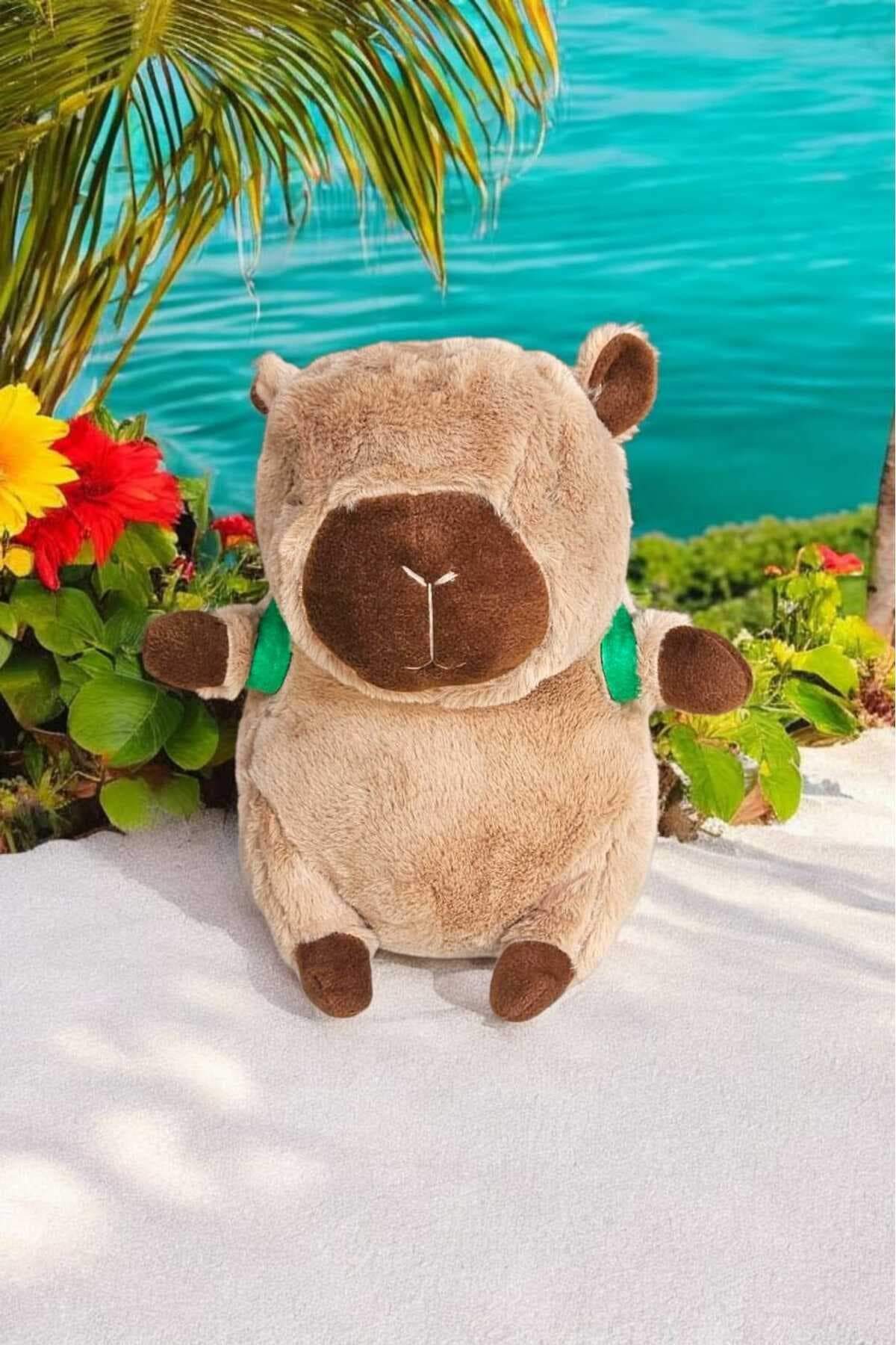 Mellito Capybara Peluş Oyuncak Cappy,Capy 33 Cm Orta Boy 1 Adet