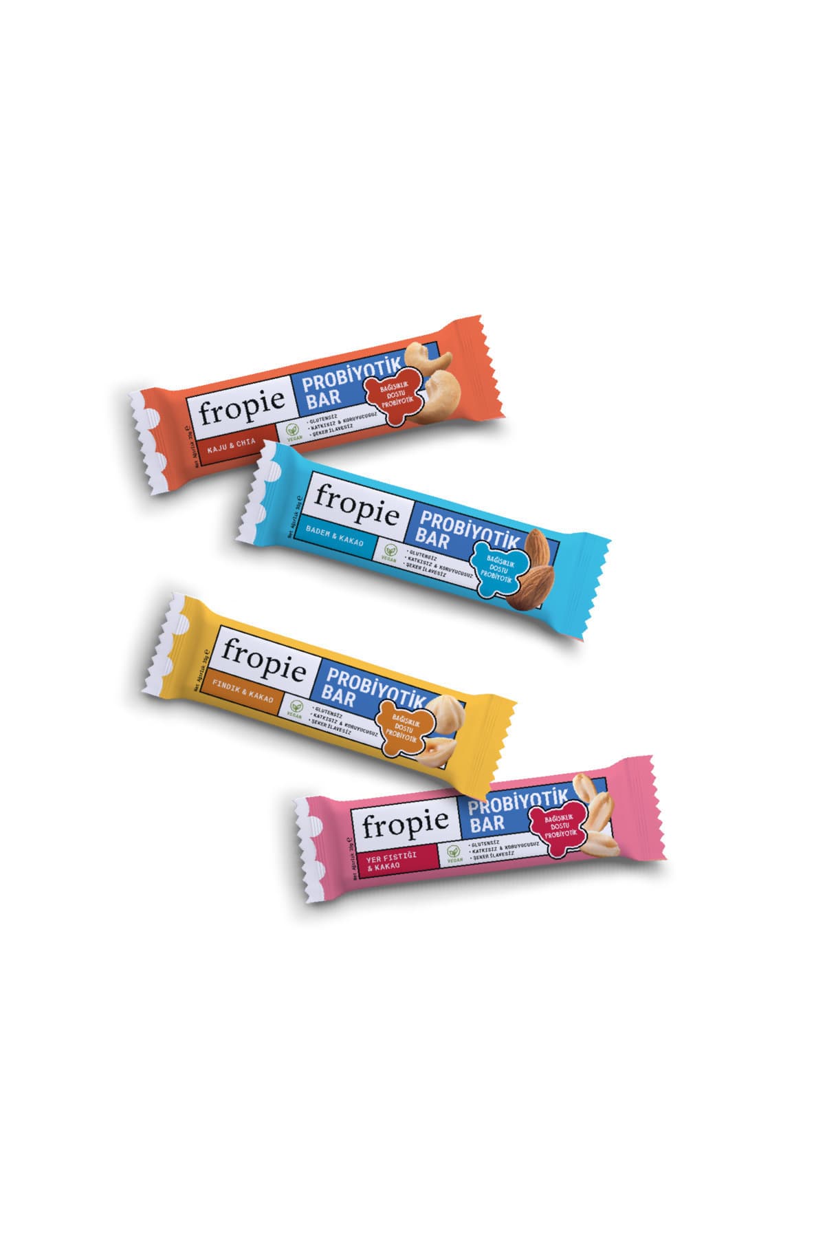 FROPİE Probiyotik Meyve Barları Tanışma Paketi 35 gr X 4 Çeşit