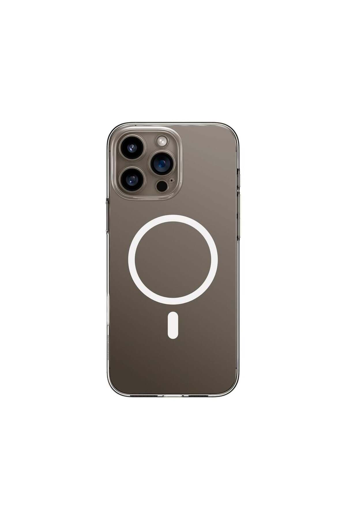 Baseus iP 16 Pro Max Crystal Series Magnetic Telefon Kılıfı - Şeffaf