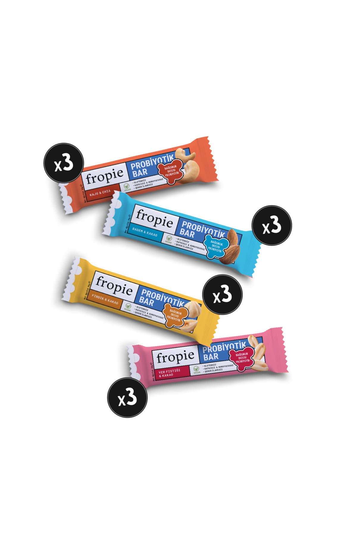 Fropie Karışık Probiyotik Bar Kutusu - 35 G - 12 Adet