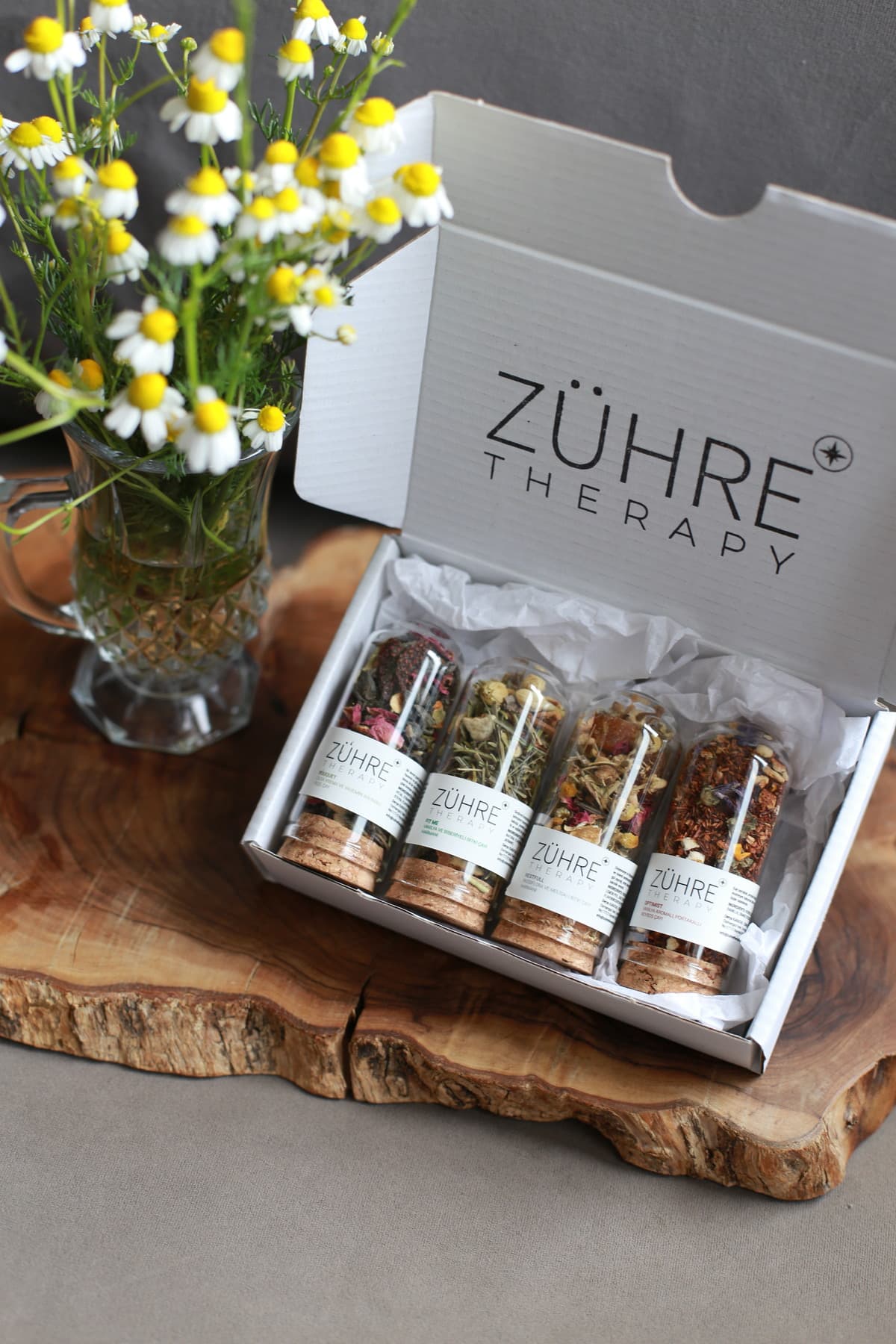 ZÜHRE THERAPY Doğal Bitki Çayı Deneyim Seti | Optimist, Fit Me, Restfull, Bouquet