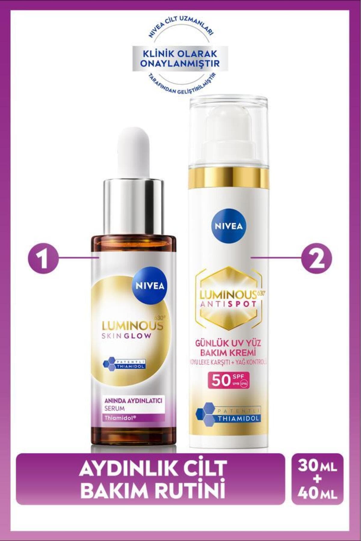 NIVEA Luminous630 Aydınlatıcı ve Leke Karşıtı Cilt Bakım Seti