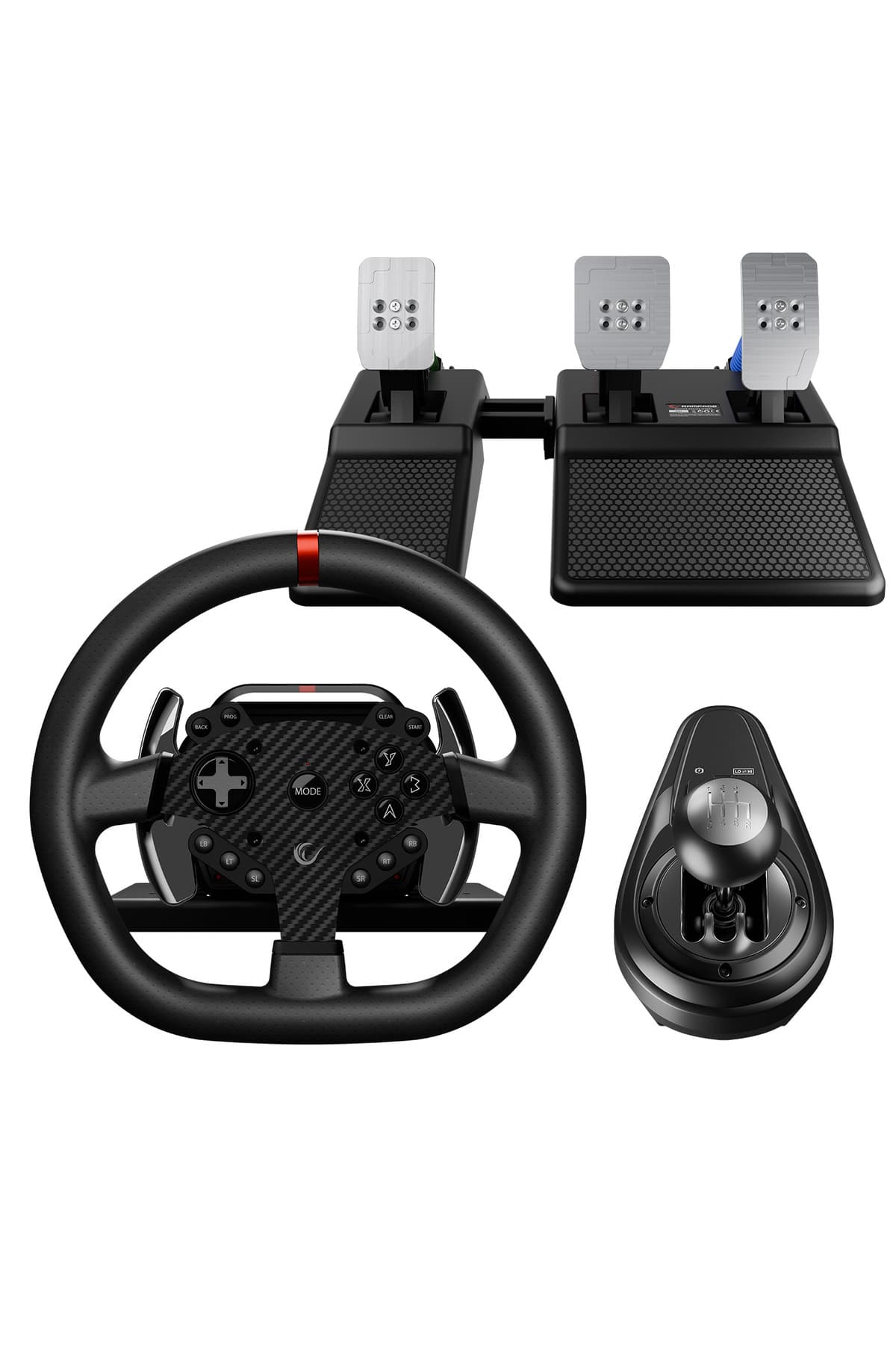 Rampage Rowdy V997 Pc -pedallı - El Ve Sıralı Vitesli Oyuncu Direksiyonu (SADECE PC UYUMLU)