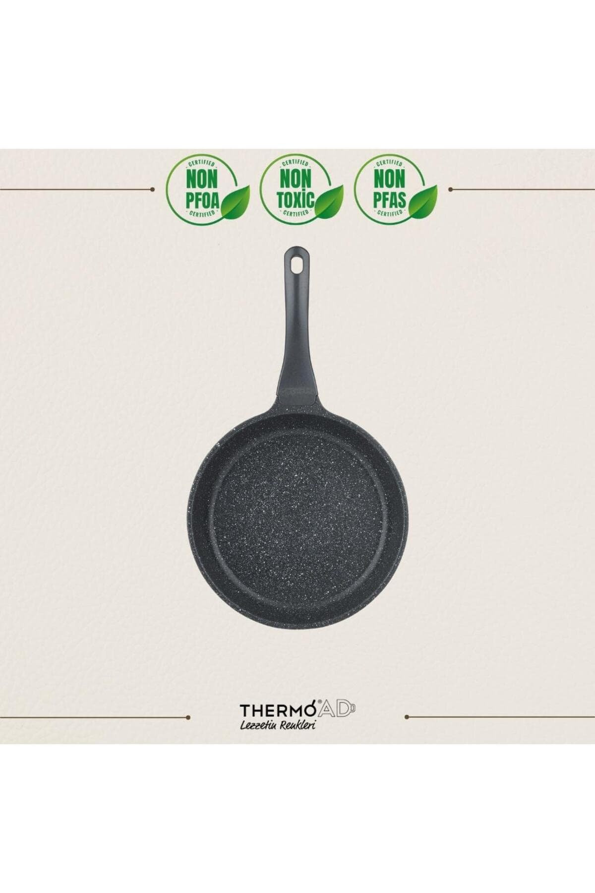 ThermoAD | Tava | 20 Cm | Granit Kaplama | Gri