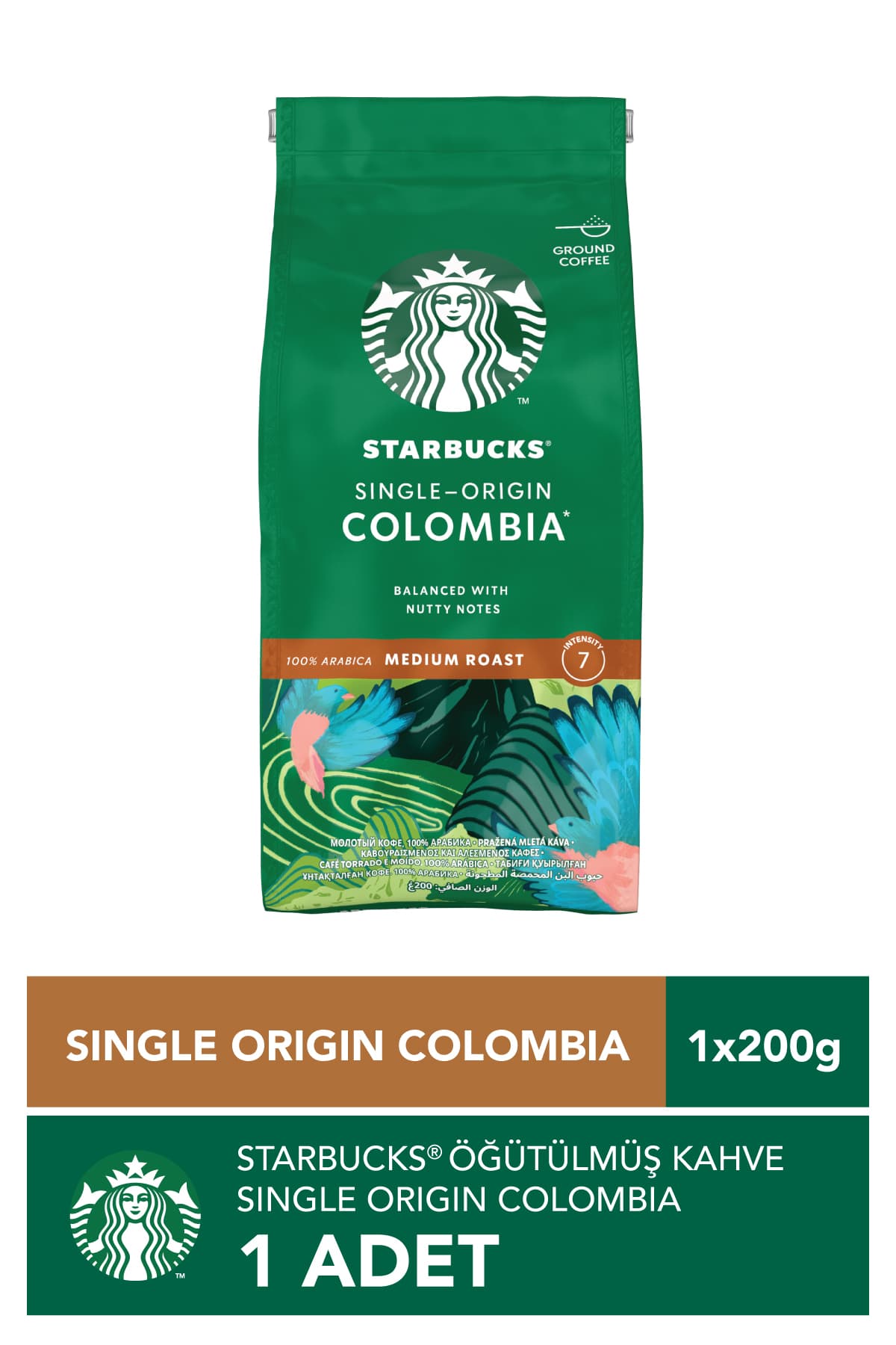 Starbucks Single Origin Colombia Öğütülmüş Kahve 200 Gr