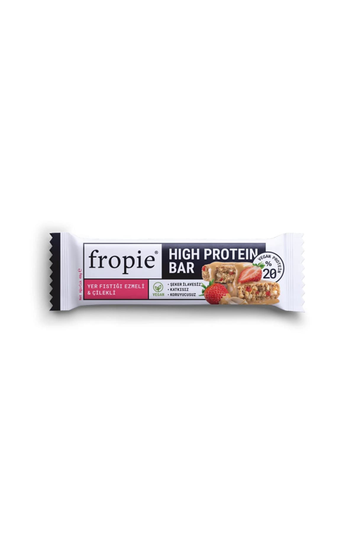 FROPİE Fropie Glutensiz Yer Fıstıklı&çilekli Protein Bar 40 gr