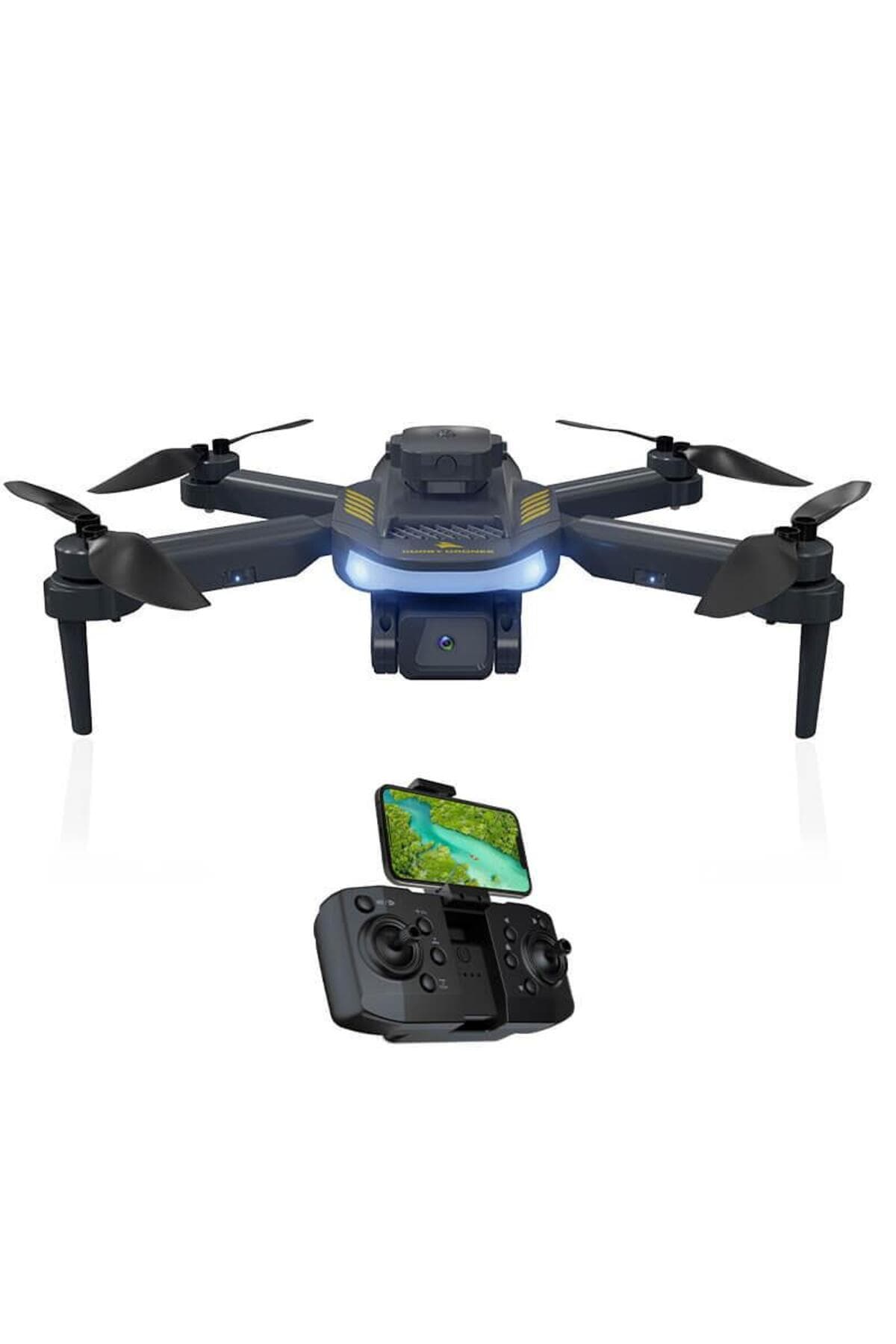 Corby Skywalk Kablosuz Katlanabilir HD 720p Kameralı Smart Drone - Siyah