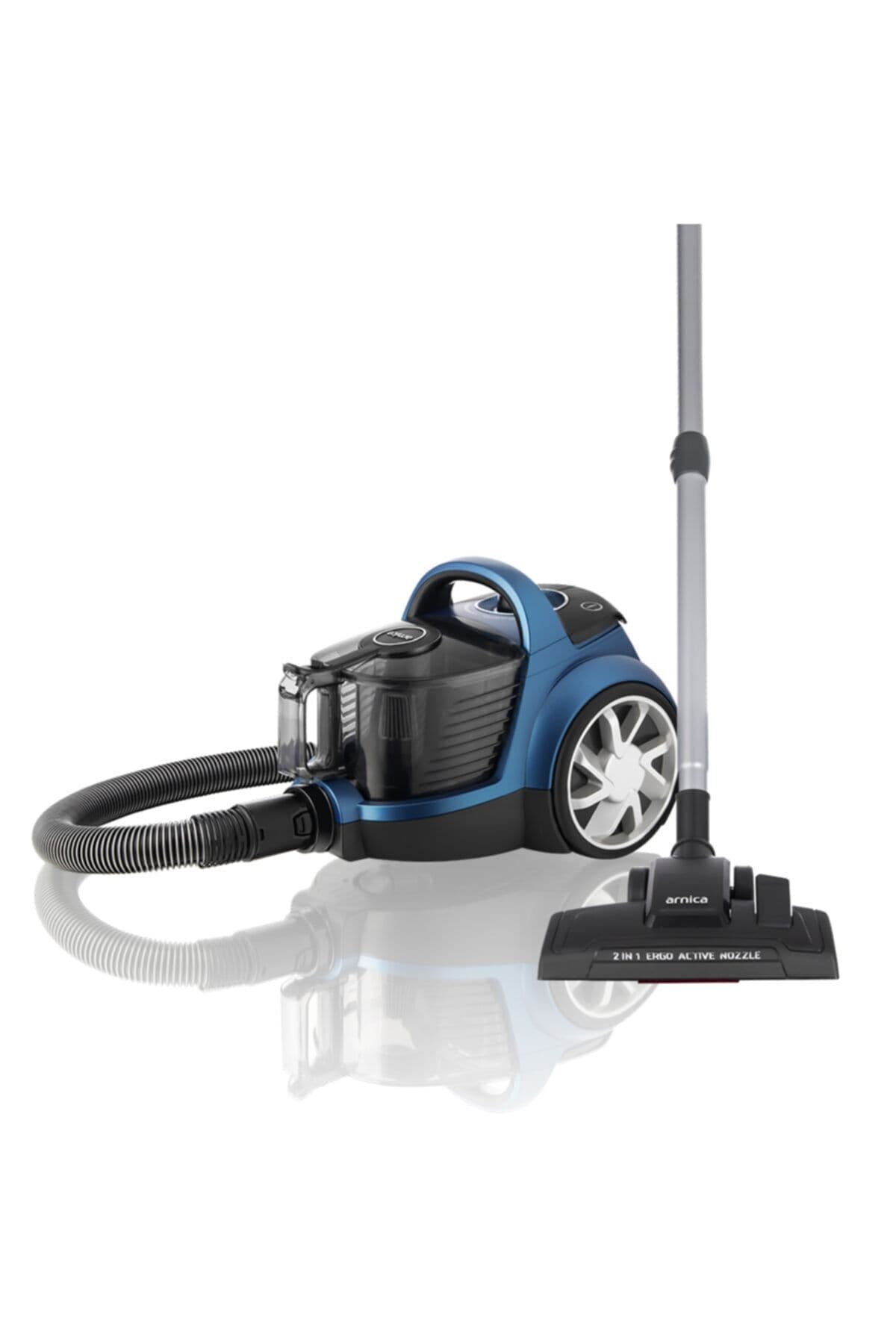 Arnica Vesta ET14451 Turbo Fırçalı Hepa 13 Filtreli Toz Torbasız Elektrikli Süpürge Lacivert