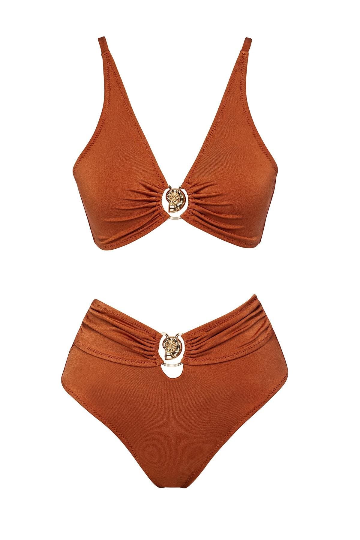 SAILOR moda Özel Tasarım Yüksek Bel Bikini Takım