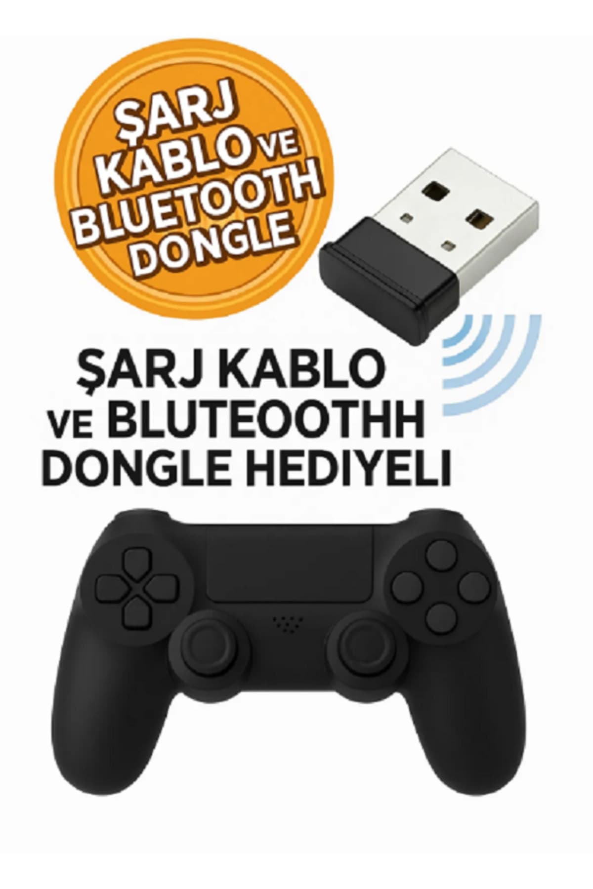 Genel Markalar 4 Kablosuz Oyun Kolu Ps4 Siyah Joystick Ps4 Oyun Kol