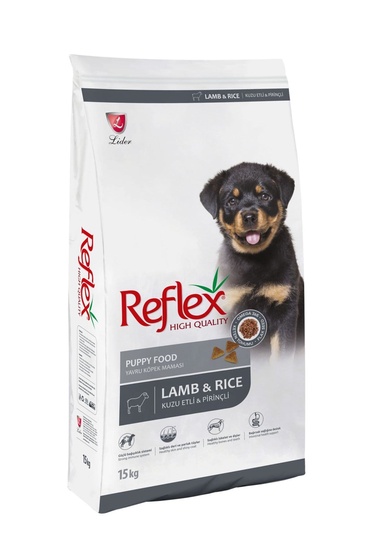 Reflex Kuzu Etli ve Pirinçli Yavru Köpek Maması 15 kg