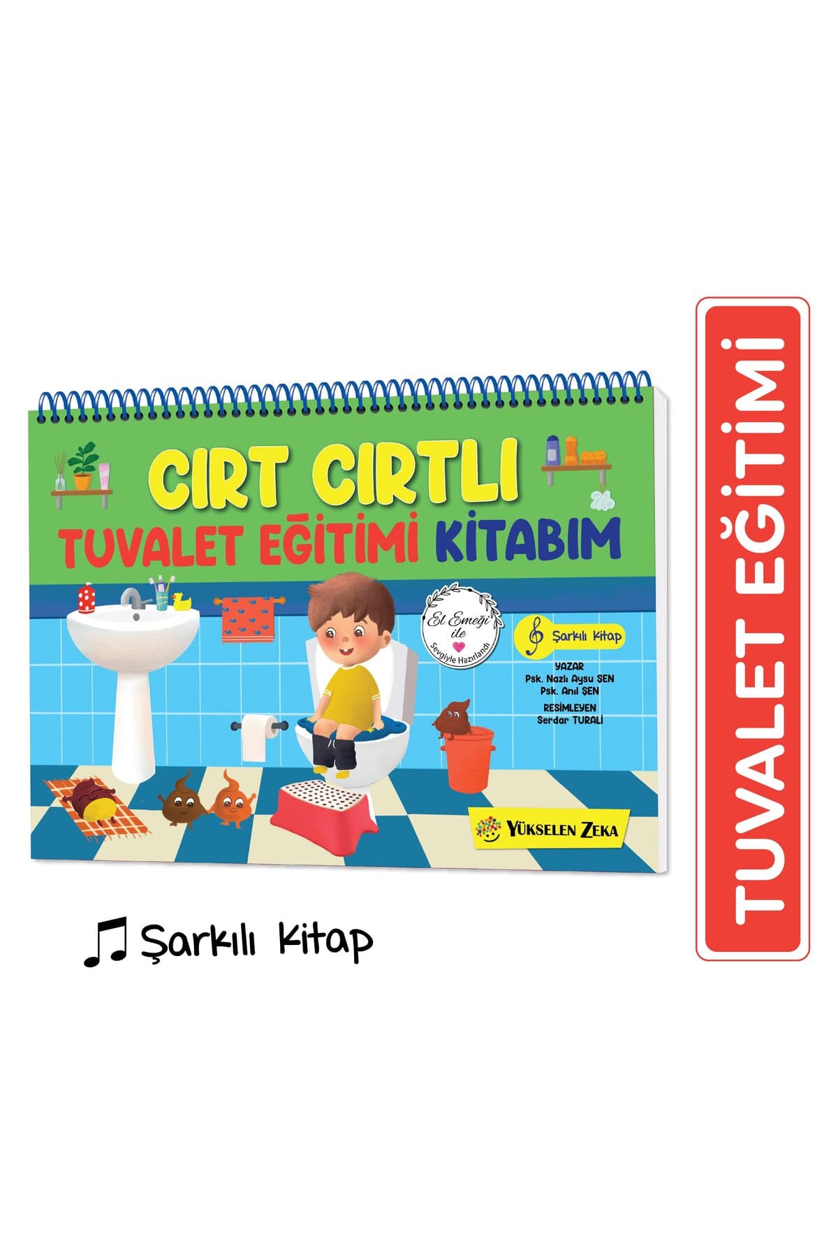 yükselen zeka Yükselen Zeka Cırt Cırtlı Tuvalet Eğitimi Kitabım