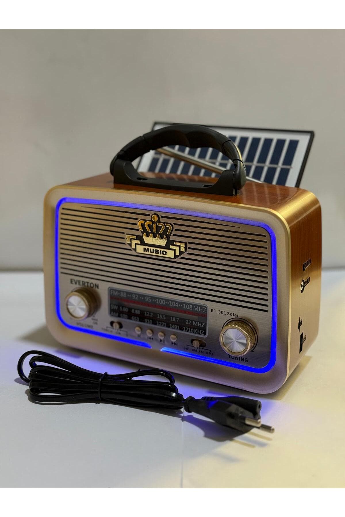 BLOMSTER Everton Rt-301 Solar Enerjili Bluetooth Nostaljik Radyo
