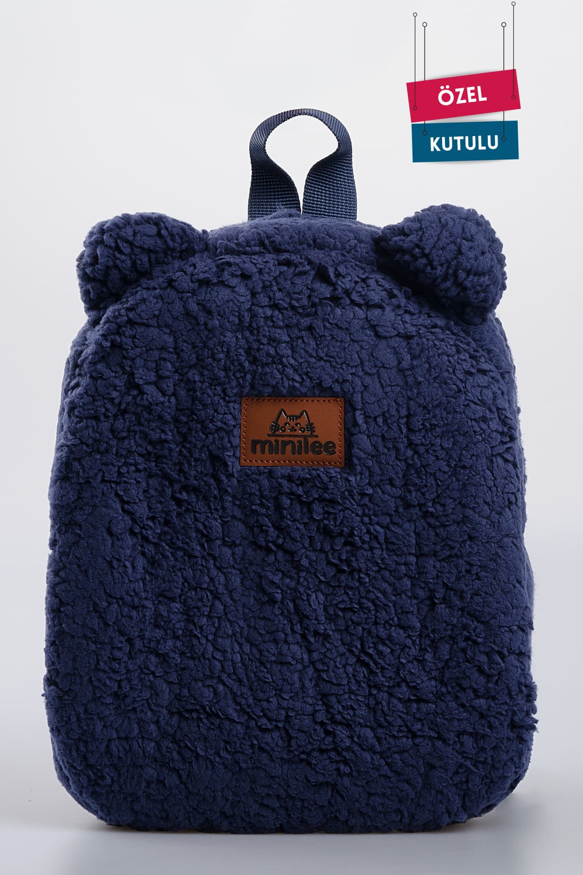 Minilee Teddy Peluş Lacivert 0-8 Yaş - Kreş, Anaokulu Çocuk Sırt Çantası