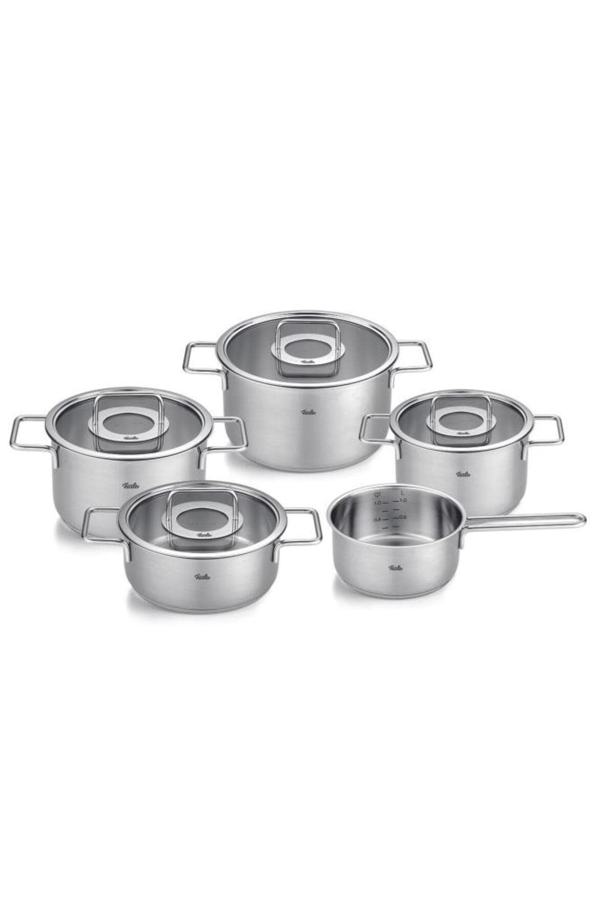 Fissler Pure Collection Çelik Tencere Seti -9 Parça Cam Kapak