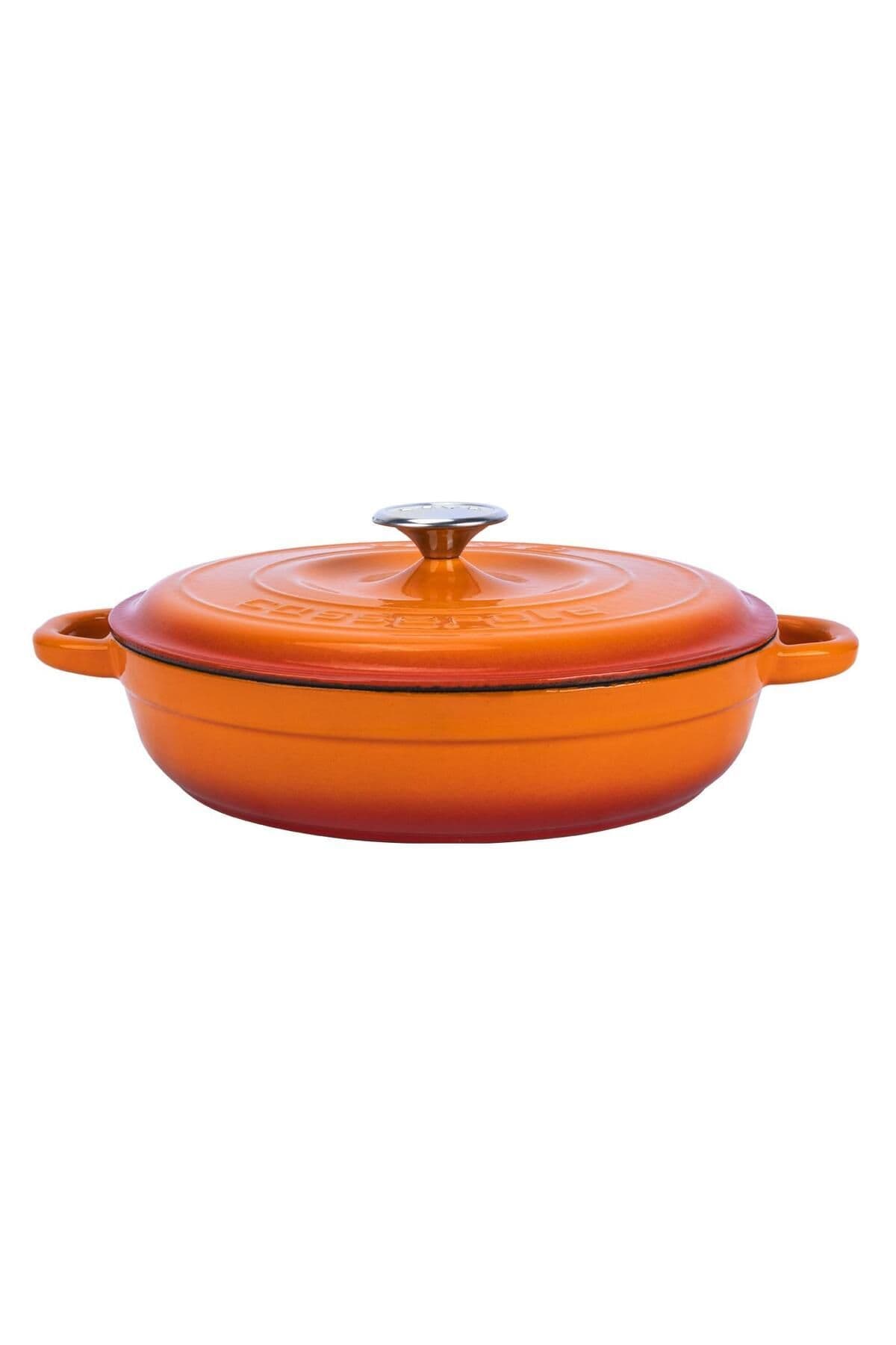 Lava Döküm Yuvarlak Çok Amaçlı Yayvan Tencere New Heritage Serisi Çap(Ø)28cm.
