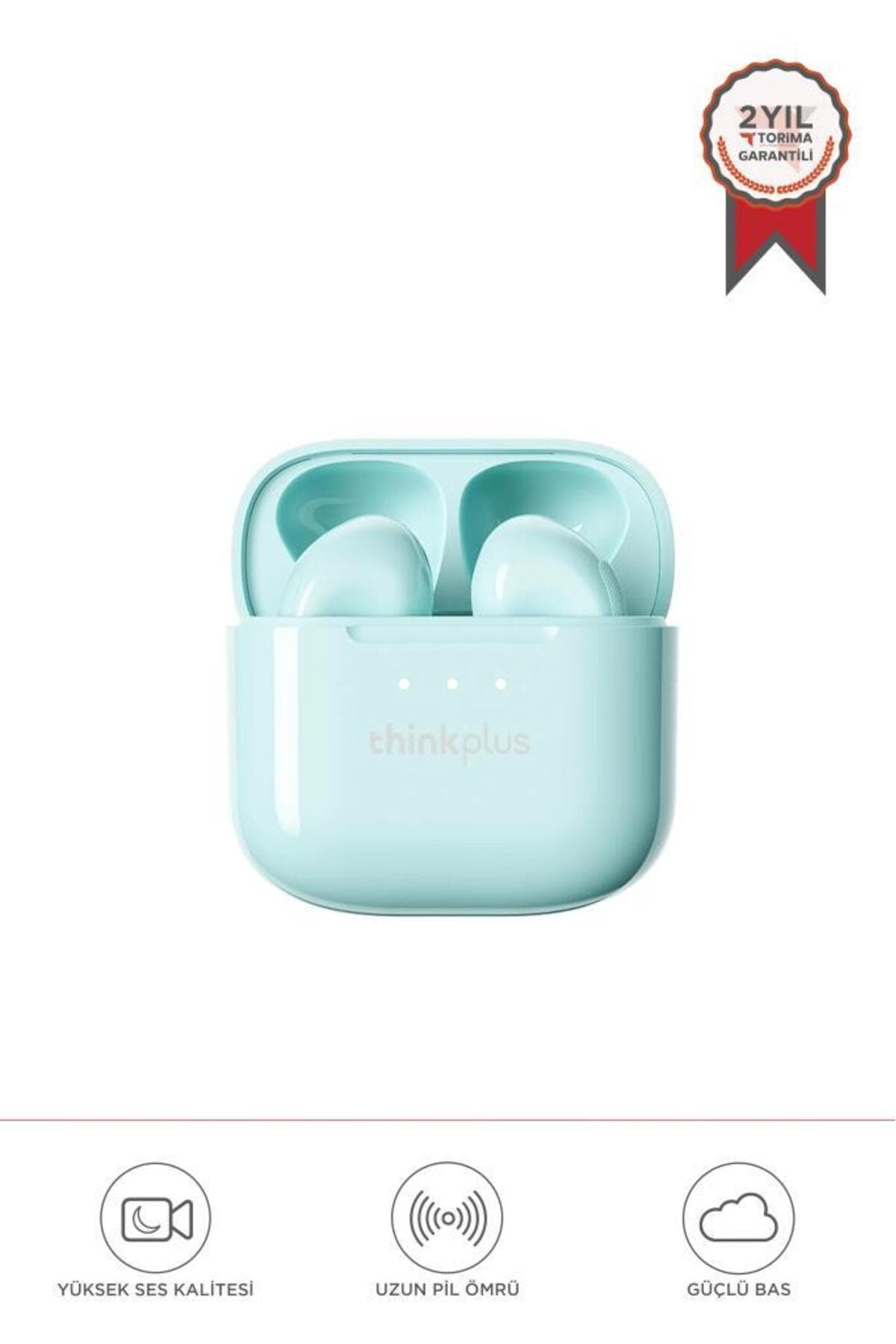 LENOVO Bluetooth Kulaklık Kulak İçi Thinkplus Kablosuz Kulaklık LP23 Yeşil