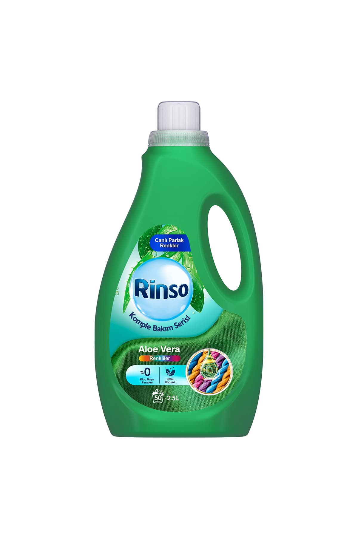 Rinso Sıvı Çamaşır Deterjanı Komple Bakım Serisi Aloe Vera Renkliler İçin 2.5 L
