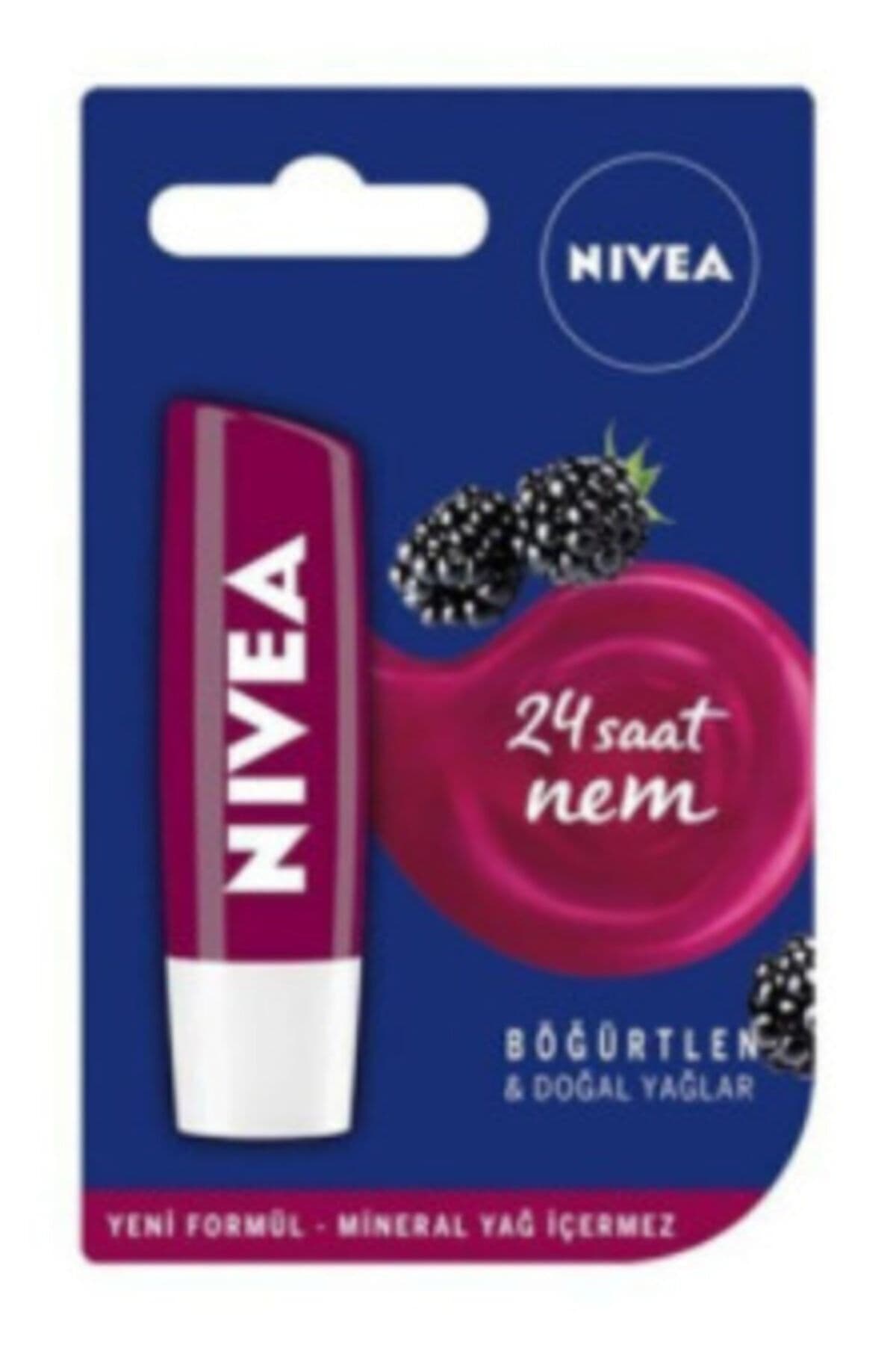 NIVEA Dudak Bakım Kremi Böğürtlen 4.8 gr