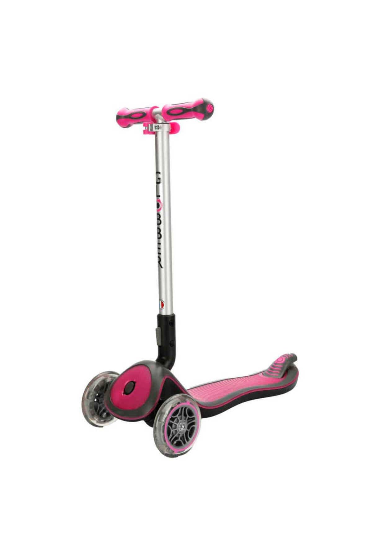 Globber Elite Deluxe Flash Full Işıklı Scooter - Pembe 449-110