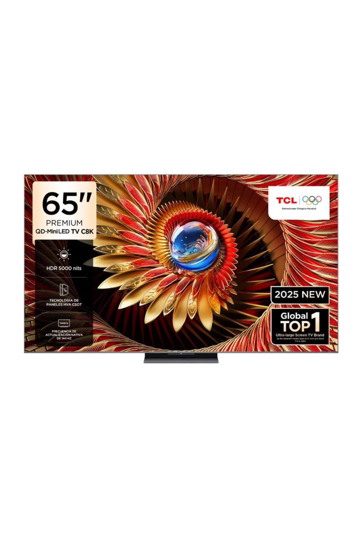 TCL 65C8K 65inc 164 cm QD Miniled 4K UHD Google TV,Uydu Alıcılı