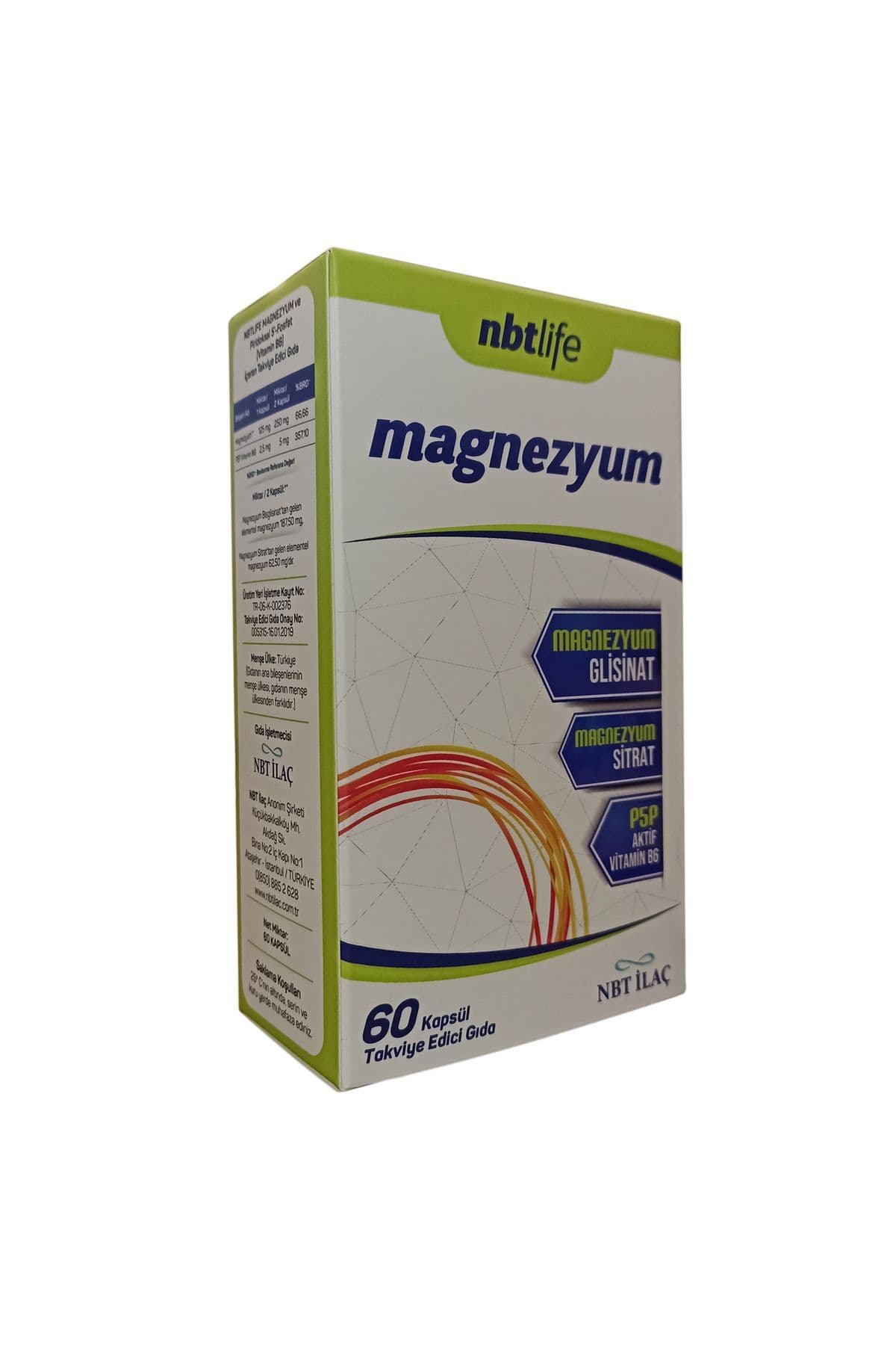Genel Markalar Nbt Life Magnezyum P5p Vitamin B6 Içeren 60 Kapsül
