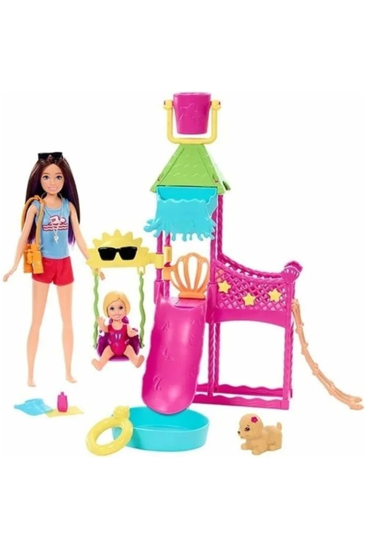 Barbie Kaptan Bebek Ve Su Parkı Oyun Seti Hkd80
