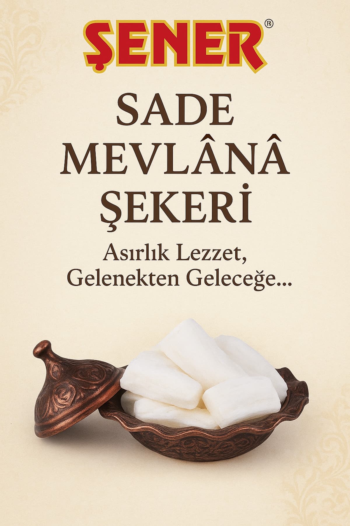 Şener Mevlana Şekeri 400 Gr Elvan Sade Poşet