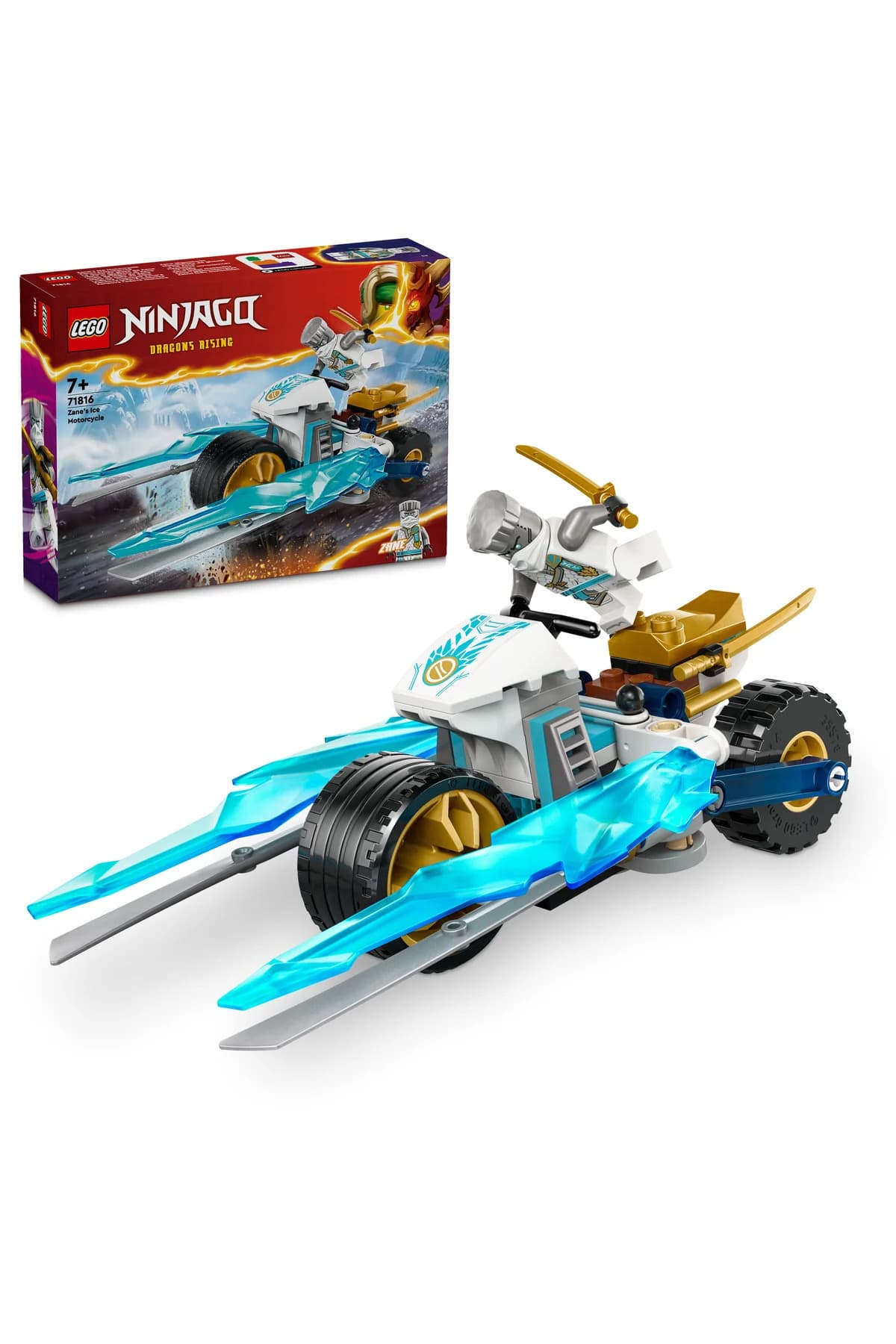 LEGO ® NINJAGO® Zane’in Buz Motosikleti 71816 – 7+ Çocuklar için Yaratıcı Oyuncak Yapım Seti (84P)