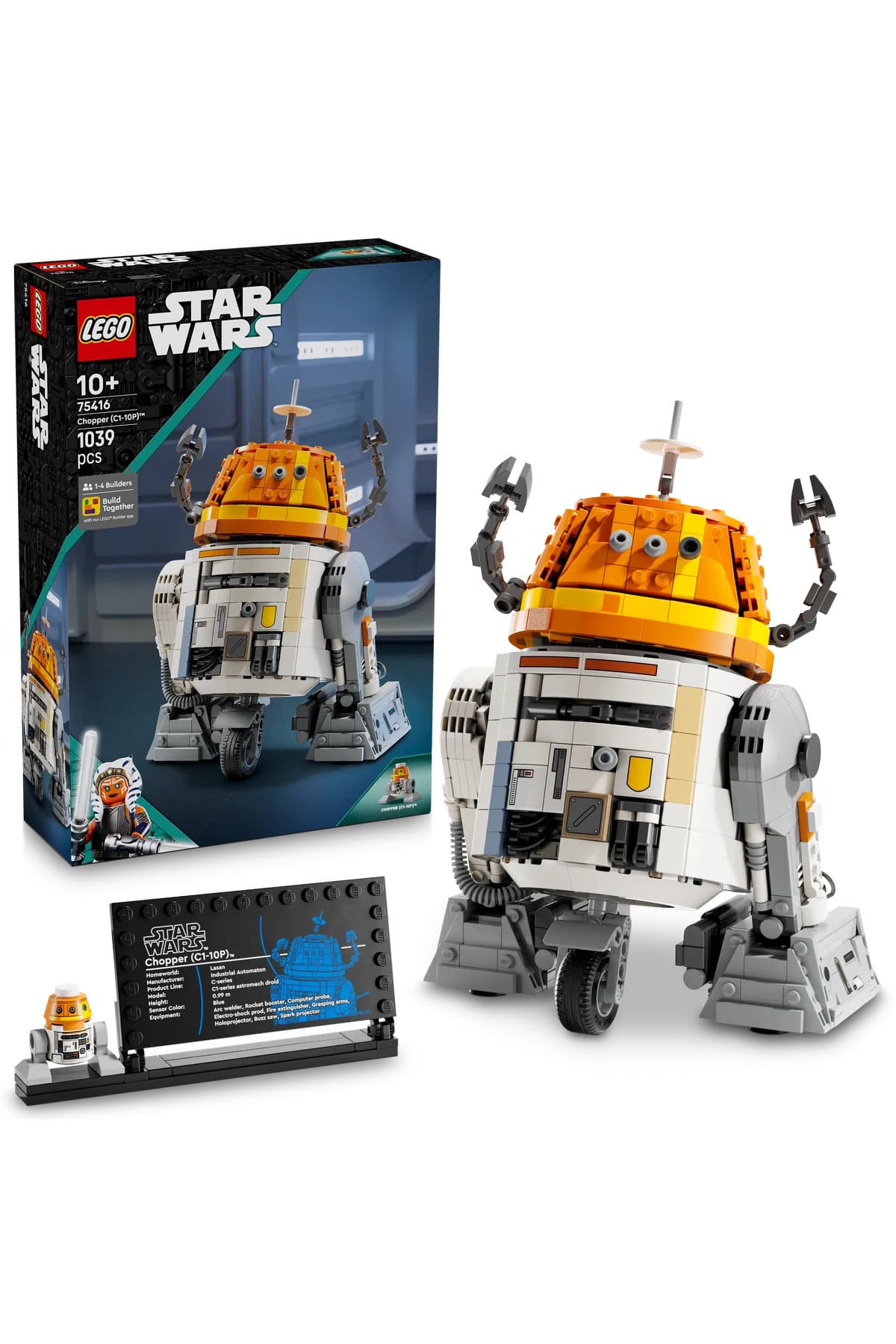 LEGO ® Star Wars: Ahsoka™ Chopper (C1-10P)™ Astromech Droidi 75416 - 10+ Model Yapım Seti (1039P)