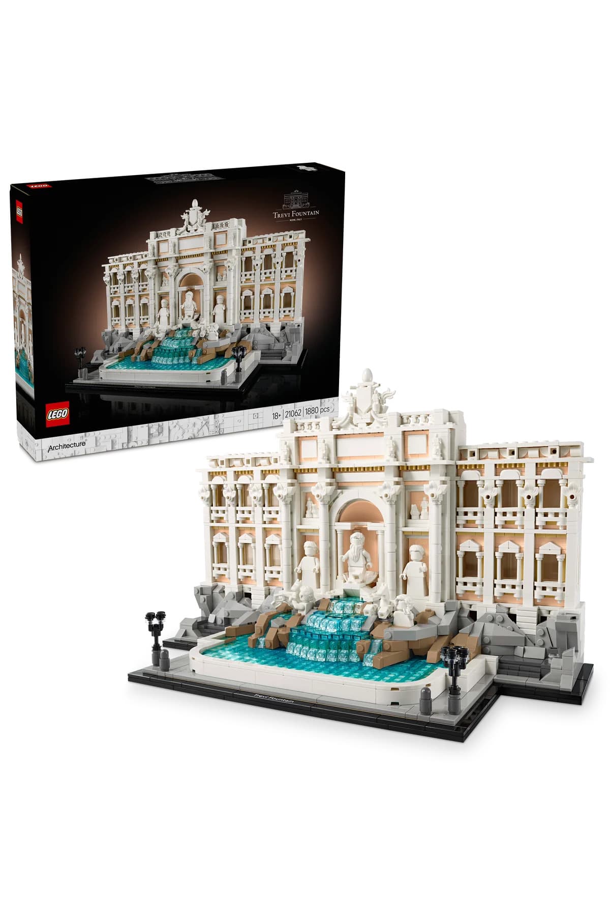 LEGO ® Architecture Trevi Çeşmesi 21062 - Yetişkinler için Seyahat Hatırası Yapım Seti (1880 Parça)