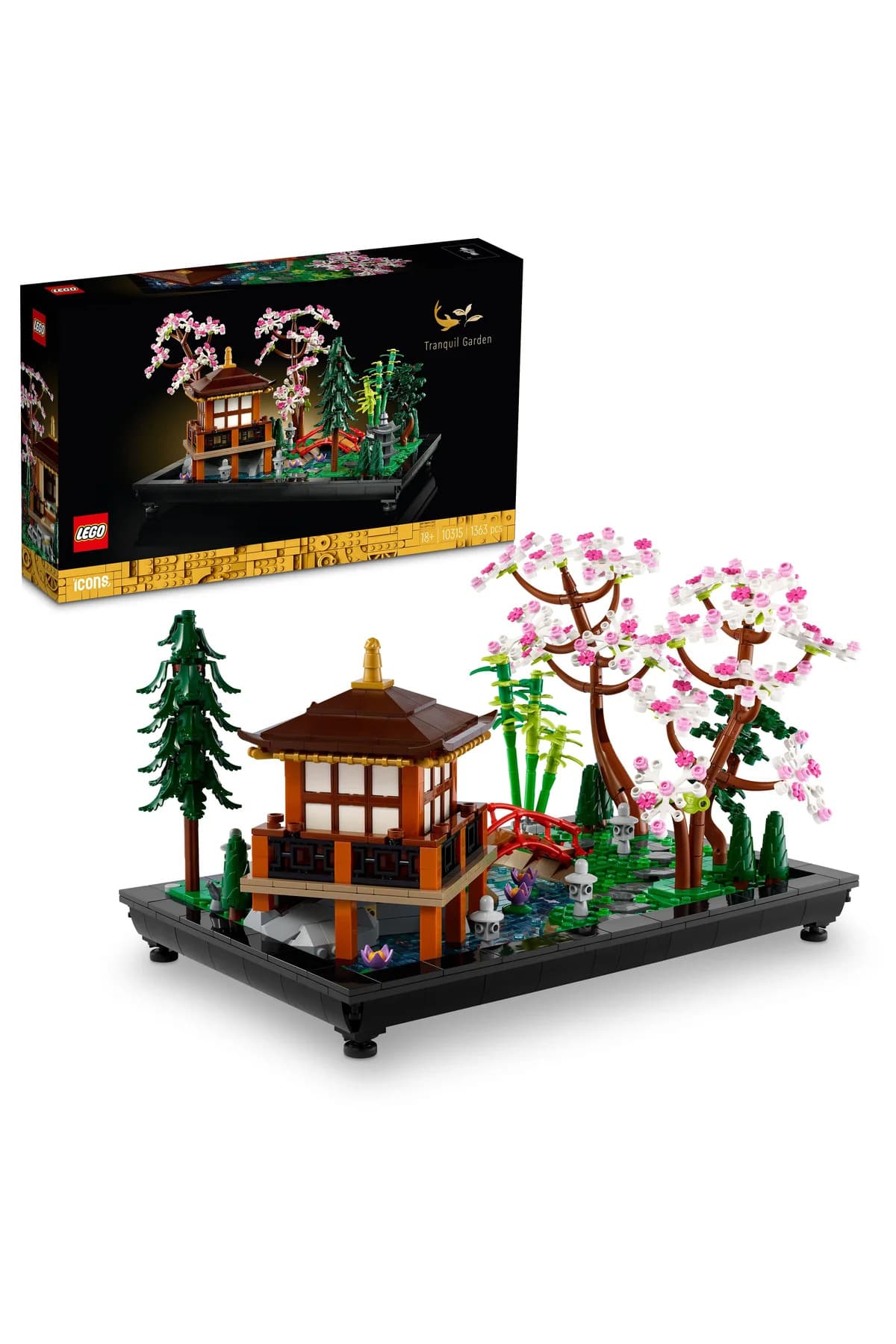 LEGO ® Icons Huzurlu Bahçe 10315 Yetişkinler için Yapım Seti (1363 Parça)