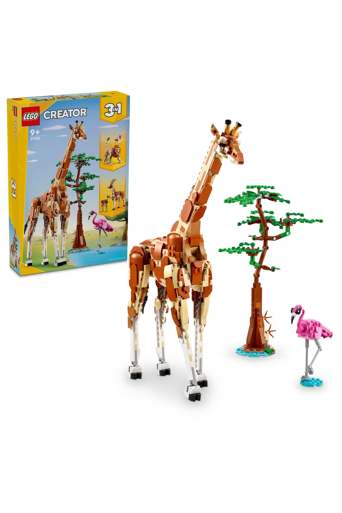 LEGO ® Creator 3’ü 1 Arada Vahşi Safari Hayvanları 31150 - 9+ Oyuncak Yapım Seti (780 Parça)