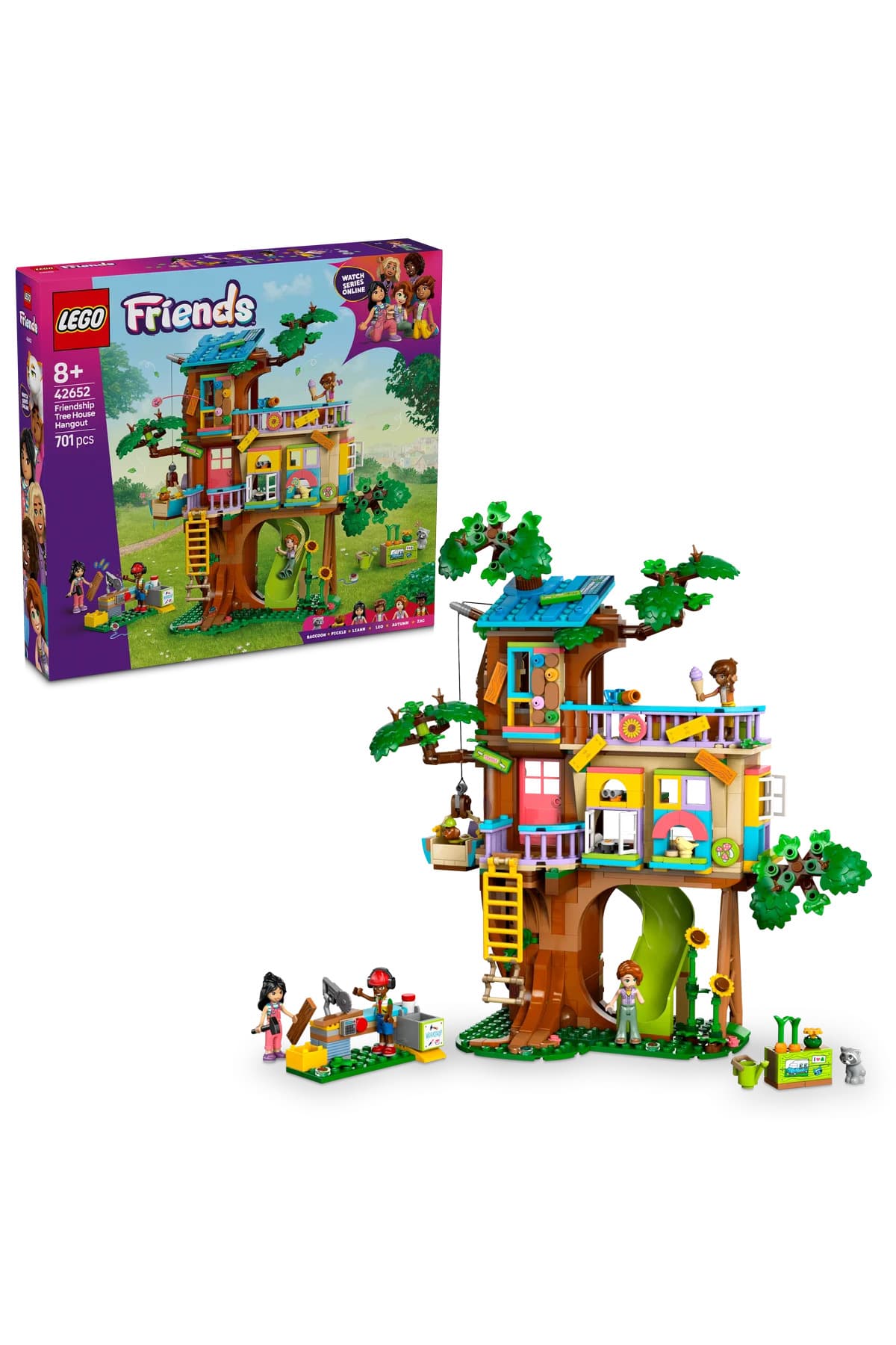 LEGO ® Friends Arkadaşlık Ağaç Ev Buluşma Yeri 42652 - 8+ Oyuncak Yapım Seti (701 Parça)