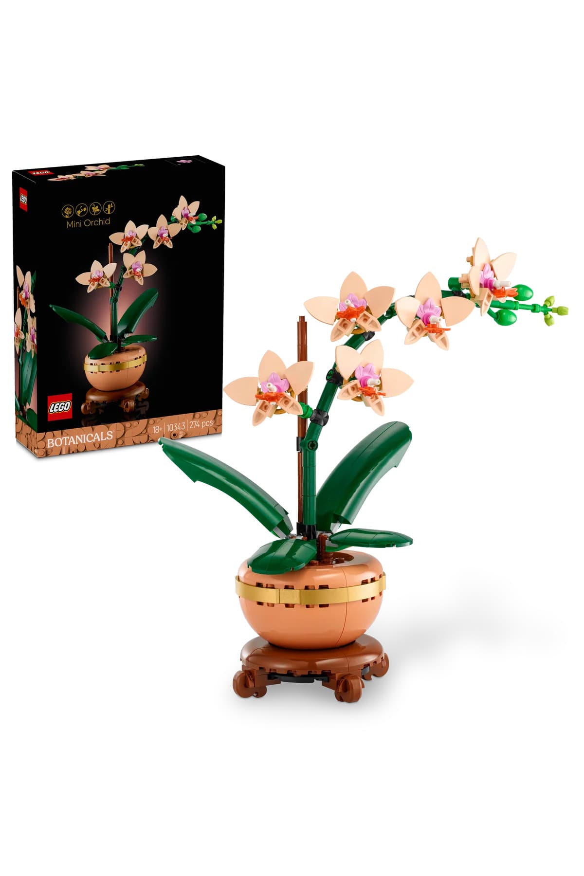 LEGO ® Botanicals Mini Orkide 10343 - 18+ Yapım Seti (274 Parça)