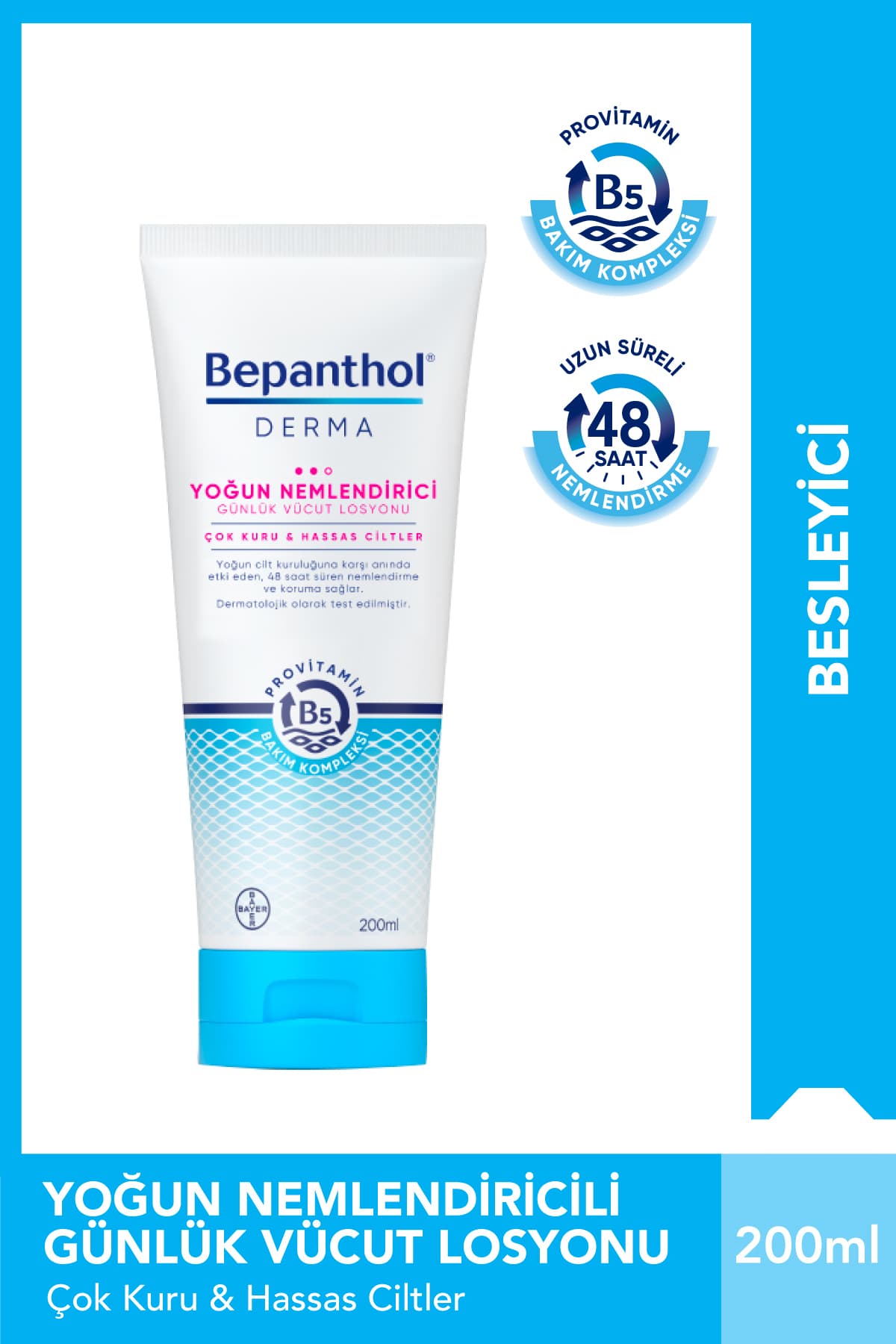 Bepanthol Derma Yoğun Nemlendirici Vücut Losyonu 200 ml