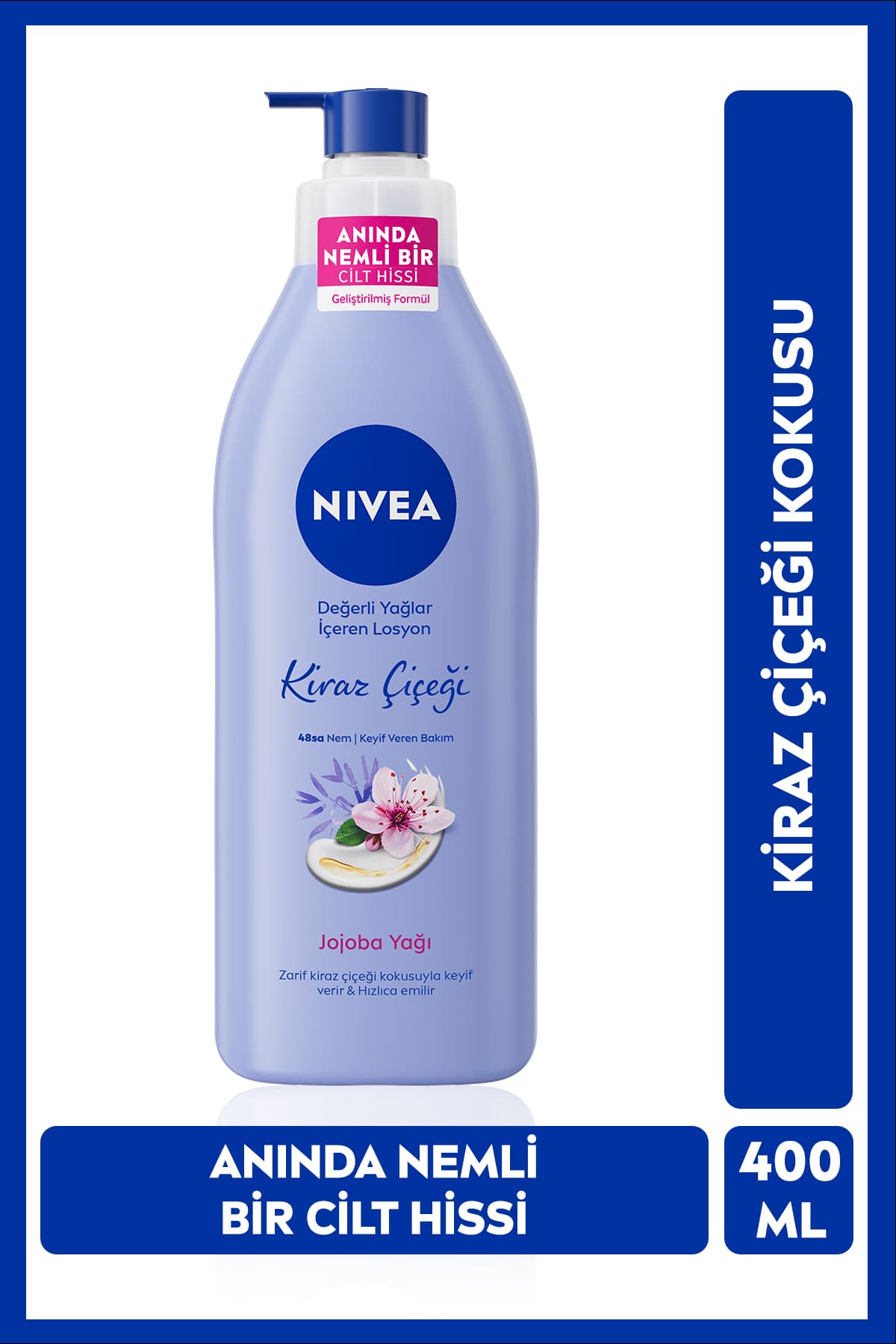 NIVEA Kiraz Çiçeği Kokulu Nemlendirici Vücut Losyonu 400 ml