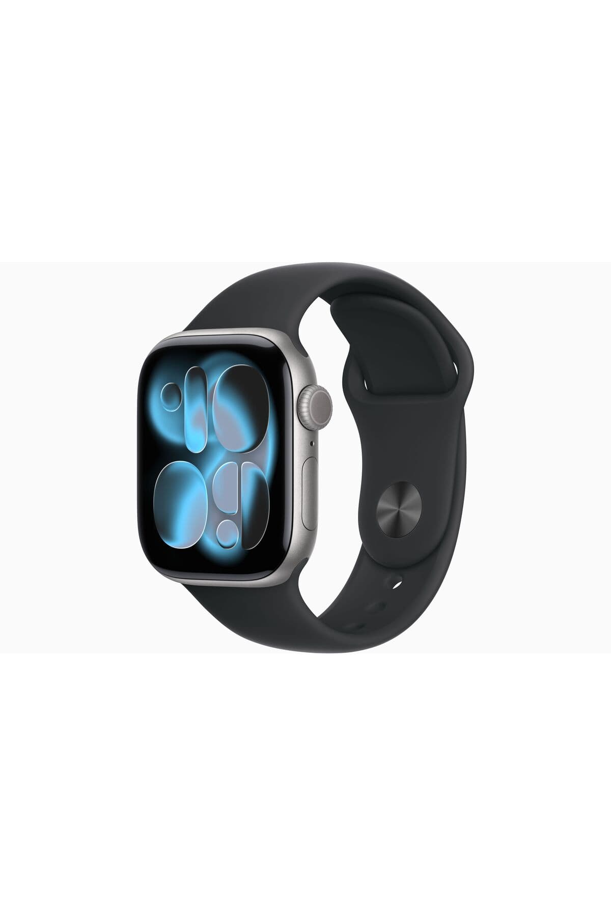 Apple Watch Series 11 GPS, 46 mm Uzay Grisi Alüminyum Kasa ve Siyah Spor Kordon - M/L