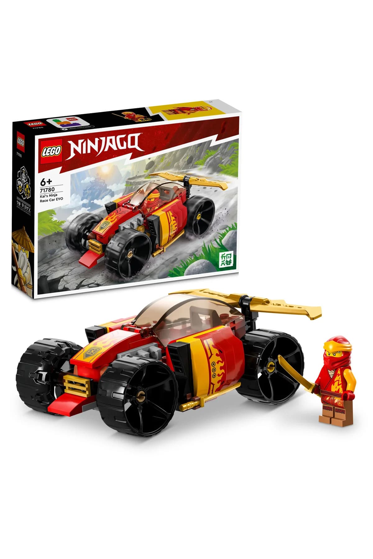 LEGO ® NINJAGO® Kai'nin Ninja Yarış Arabası EVO 71780 Oyuncak Yapım Seti (94 Parça)
