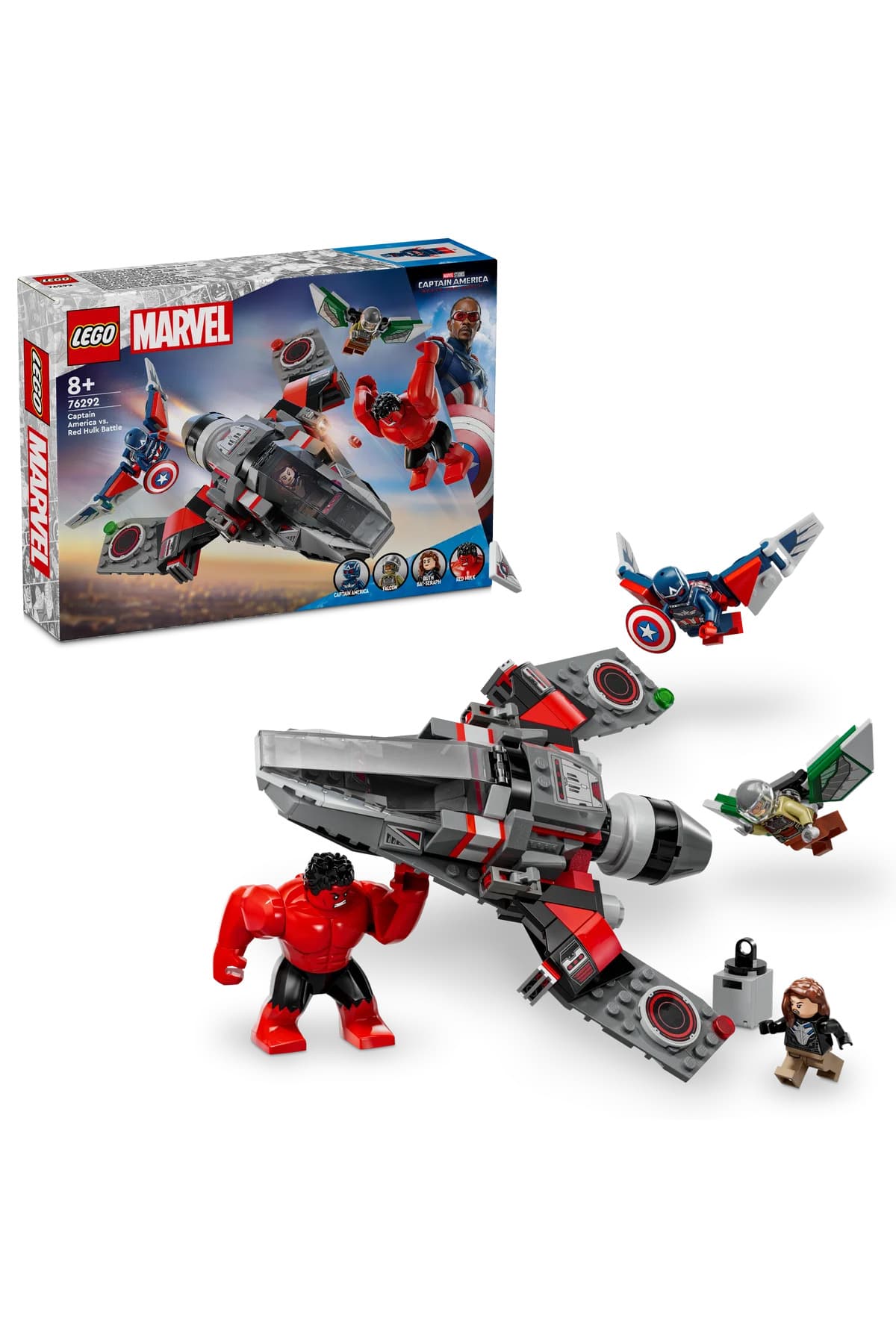 LEGO ® Marvel Kaptan Amerika ile Red Hulk Savaşı 76292 - 7+ Çocuklar için Oyuncak Yapım Seti (223P)